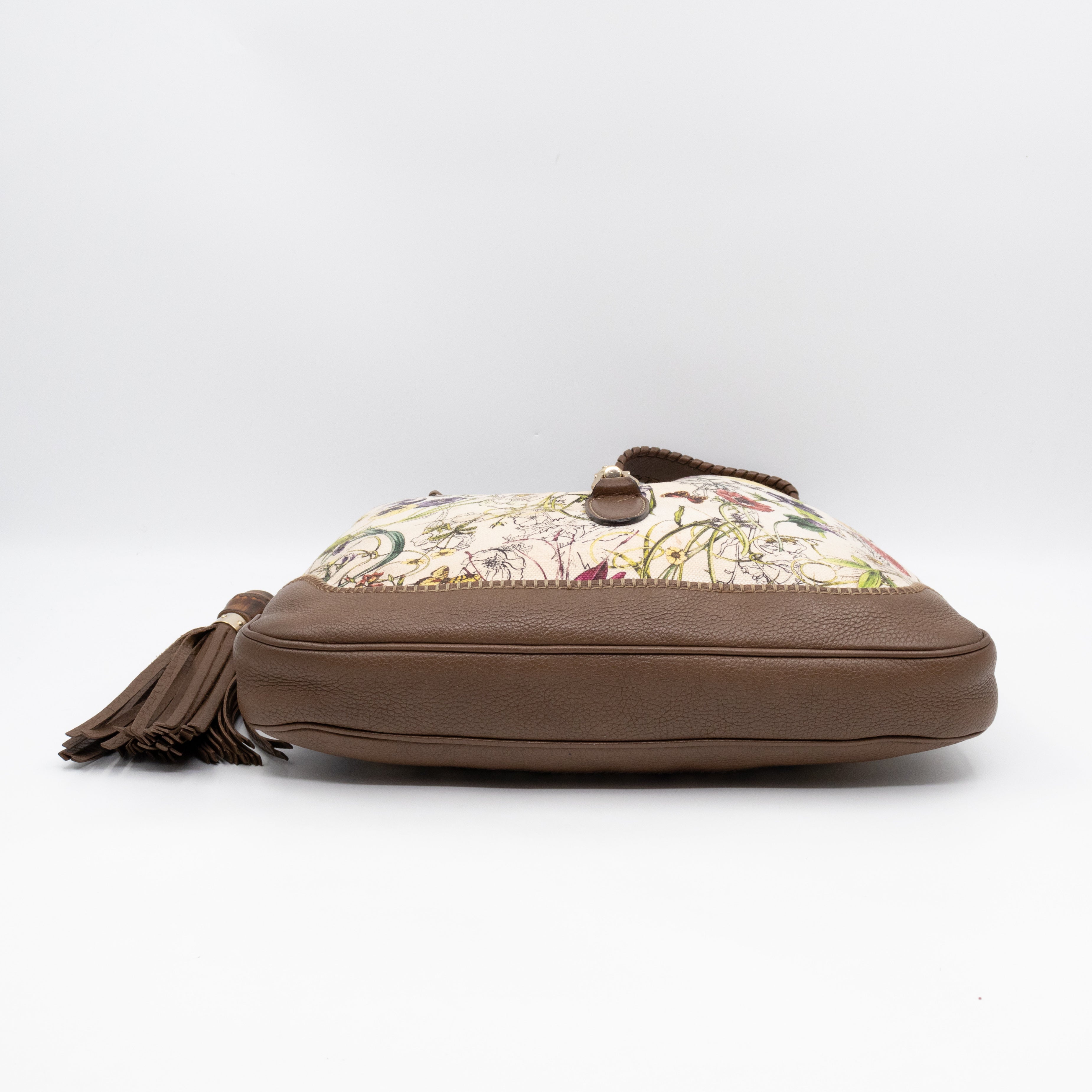 Jackie Two-way Shoulder Bag Floral Canvas
