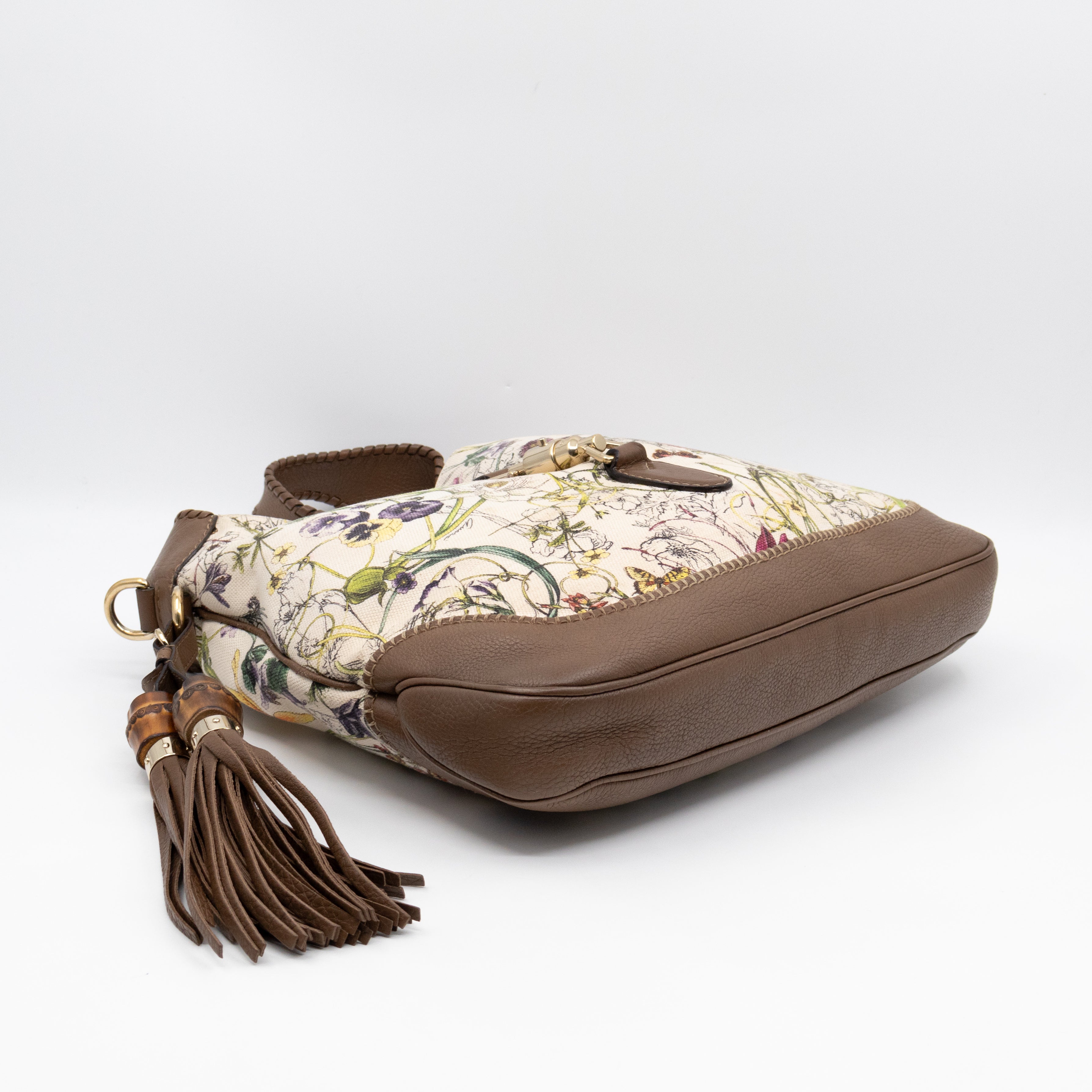 Jackie Two-way Shoulder Bag Floral Canvas