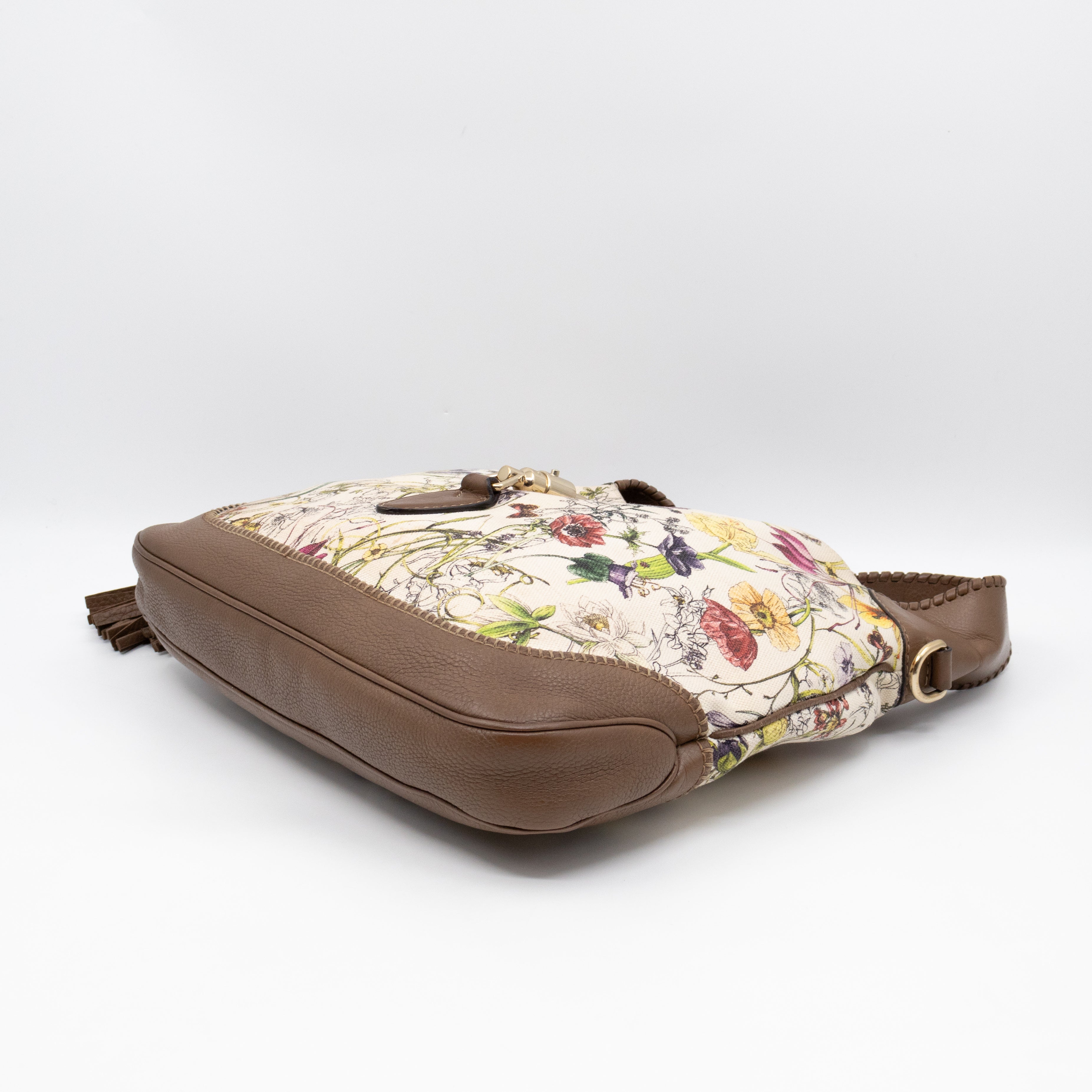 Jackie Two-way Shoulder Bag Floral Canvas