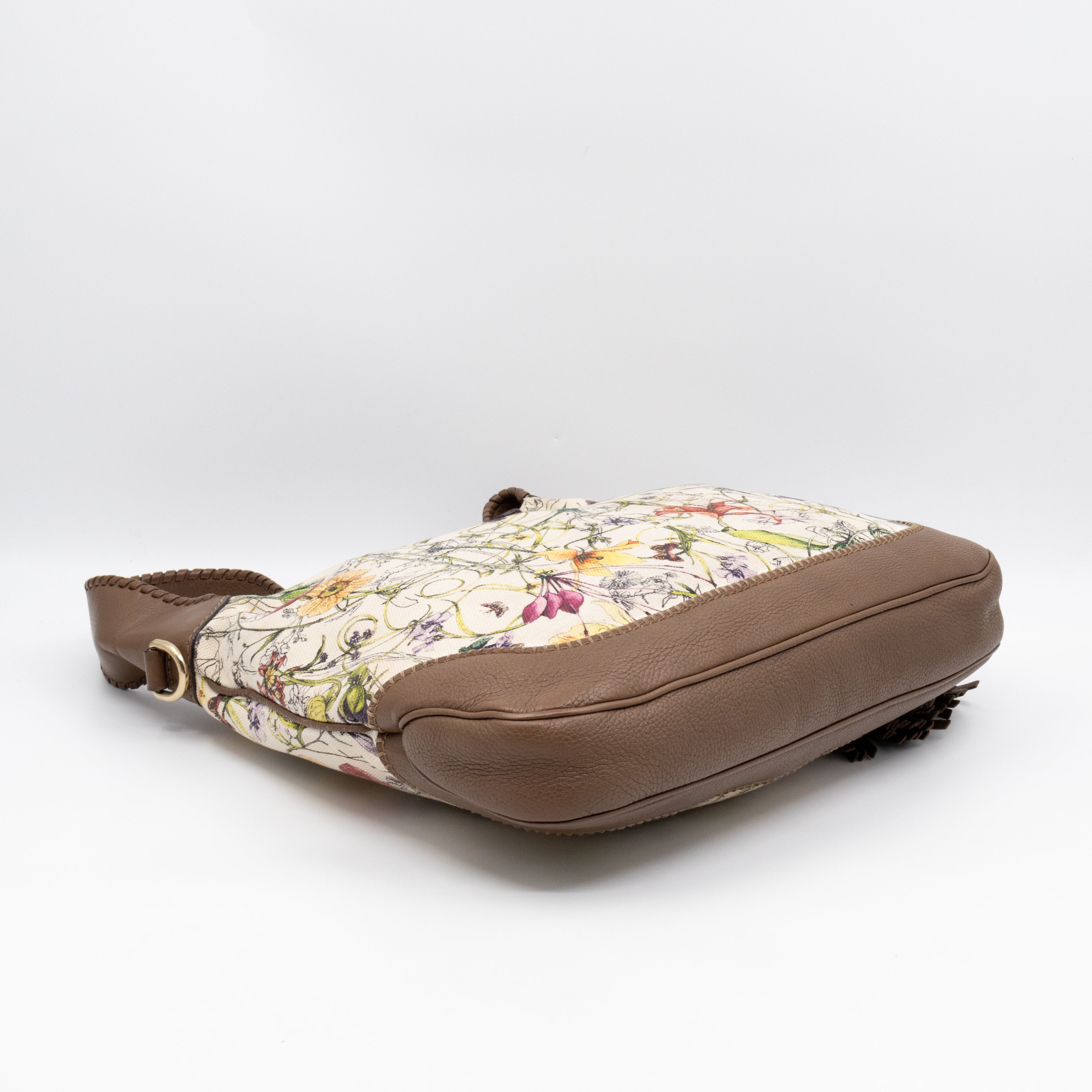 Jackie Two-way Shoulder Bag Floral Canvas