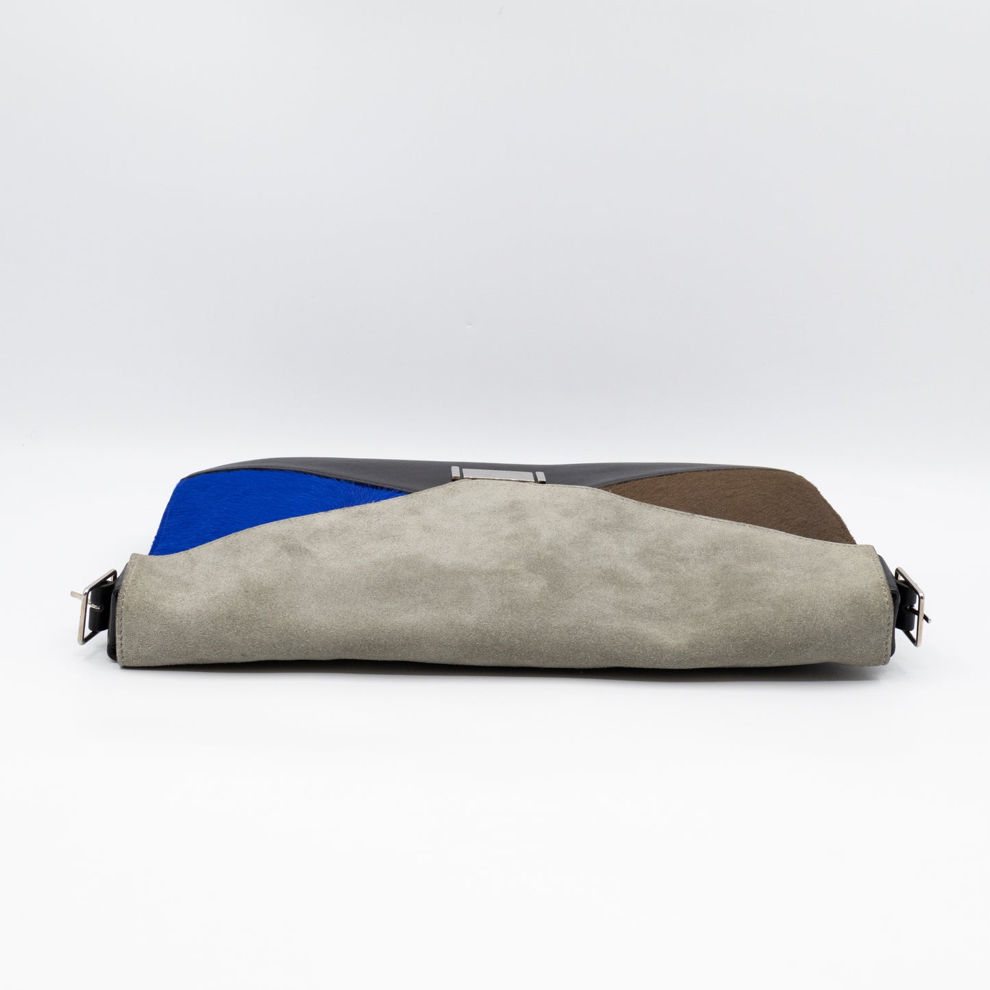 Medium Diamond Clutch Bag Multicolor Leather