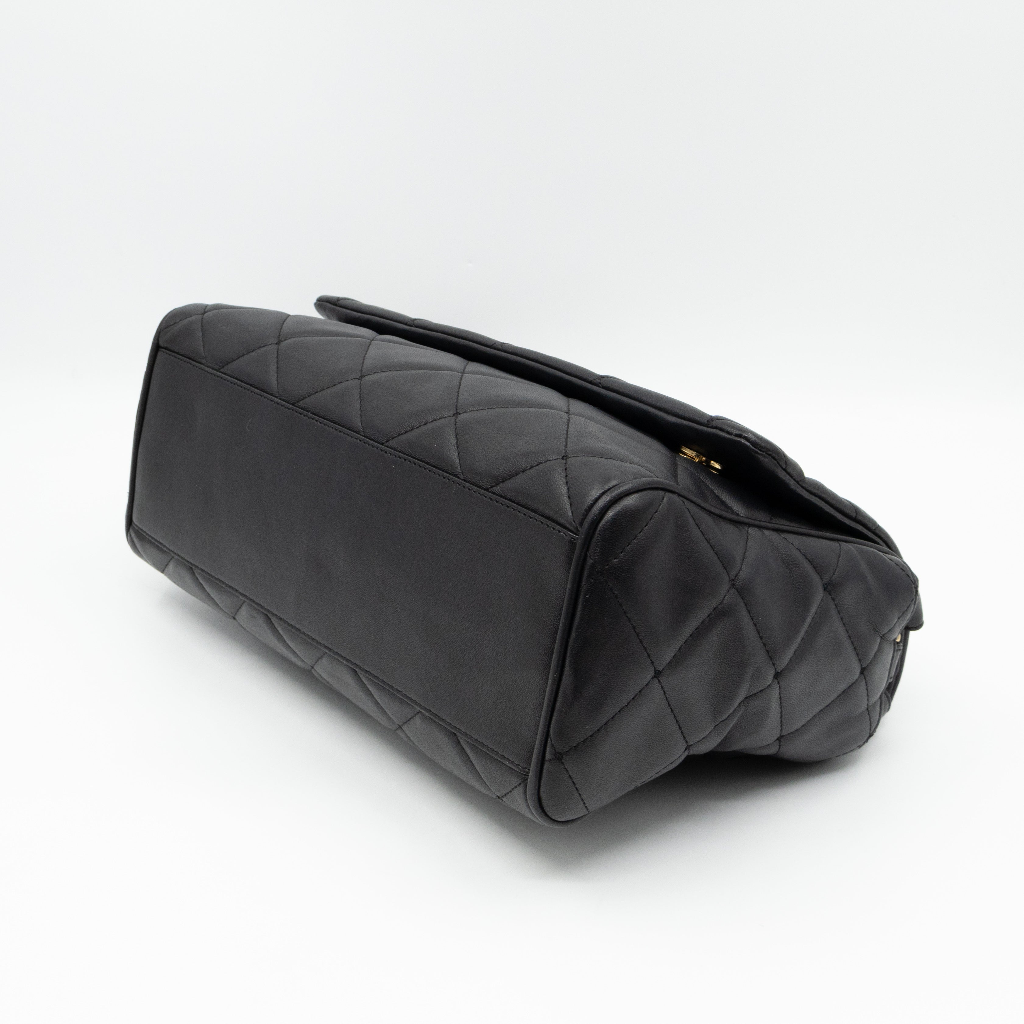 Miss Kate Quilted Black Leather