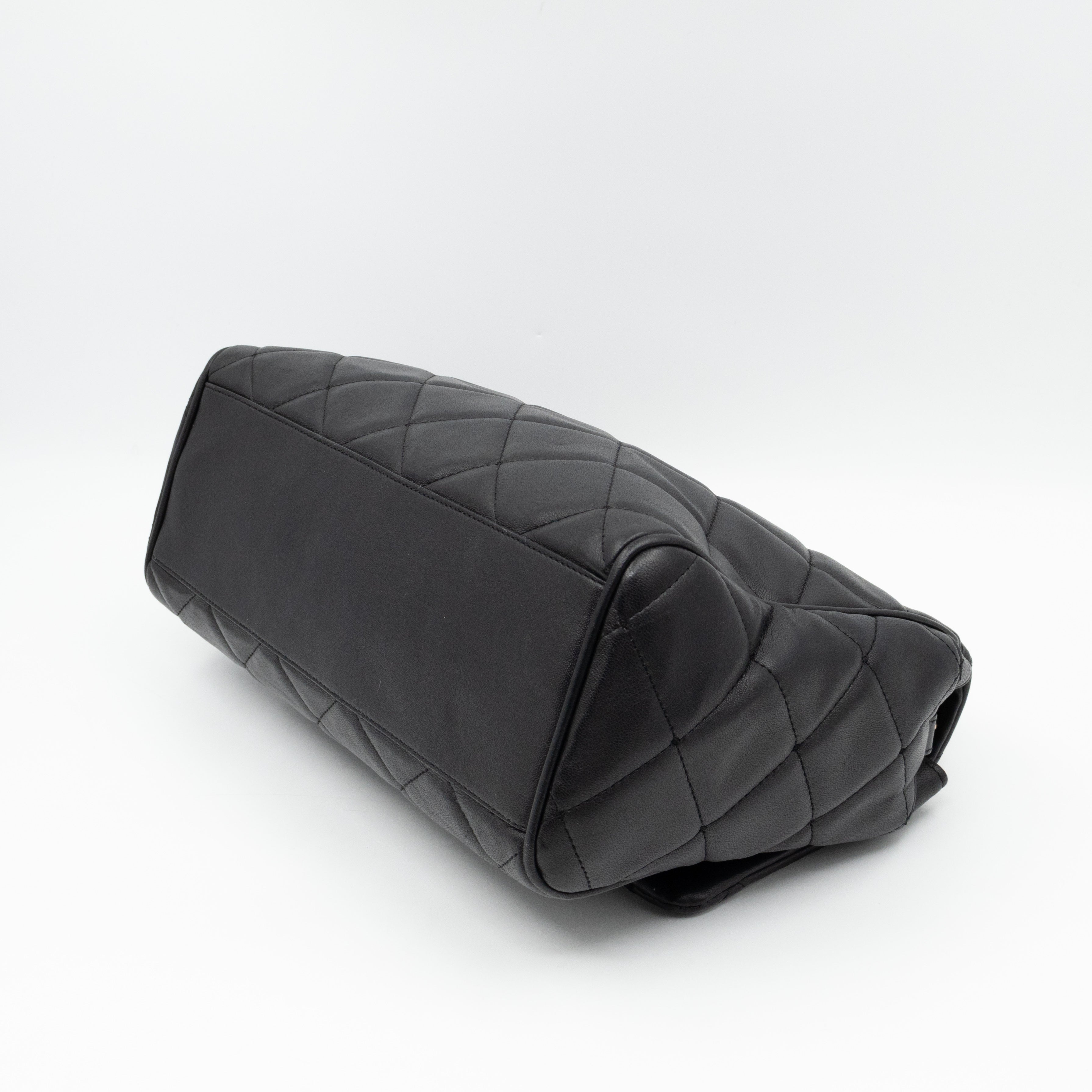 Miss Kate Quilted Black Leather