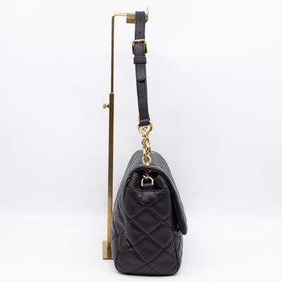 Miss Kate Quilted Black Leather