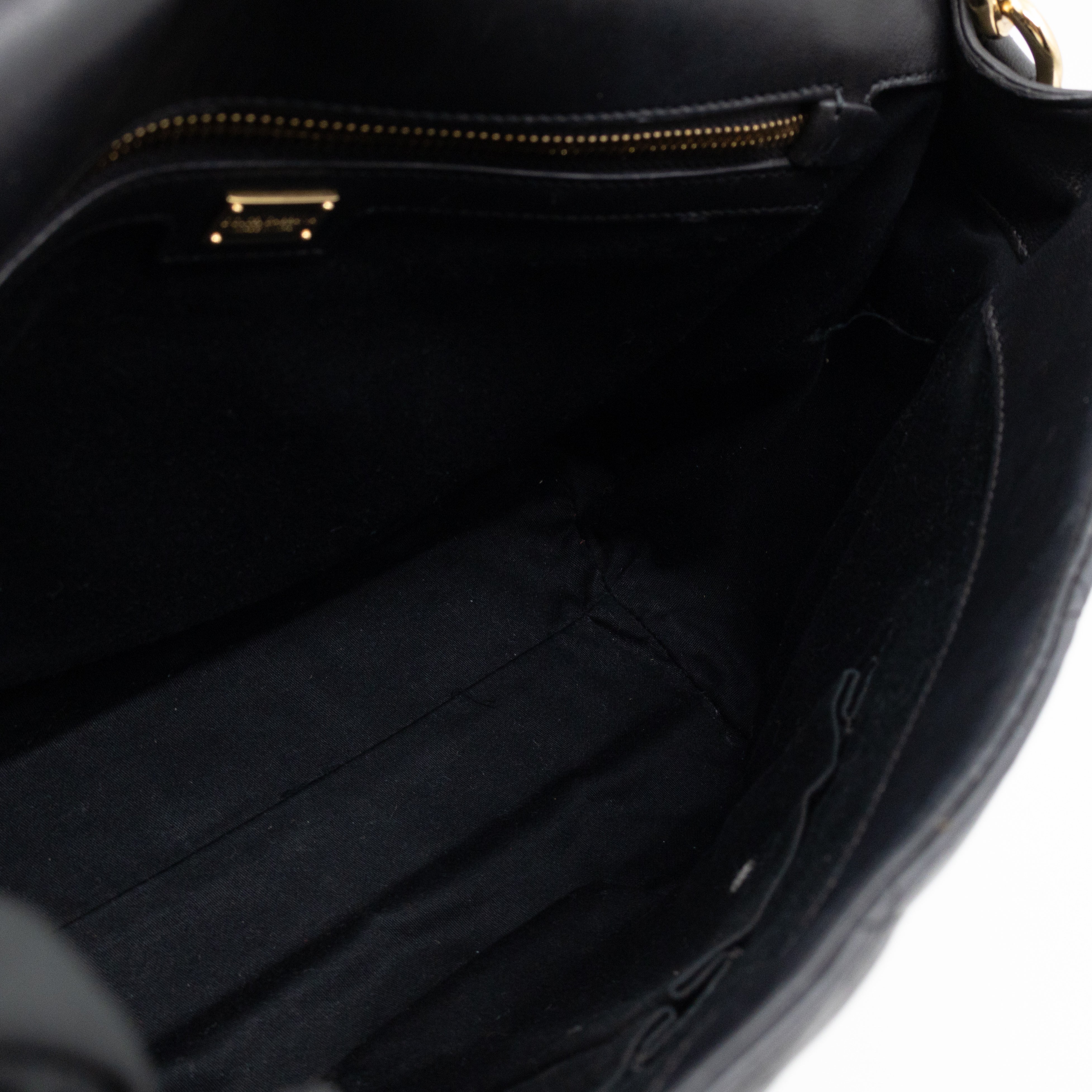 Miss Kate Quilted Black Leather