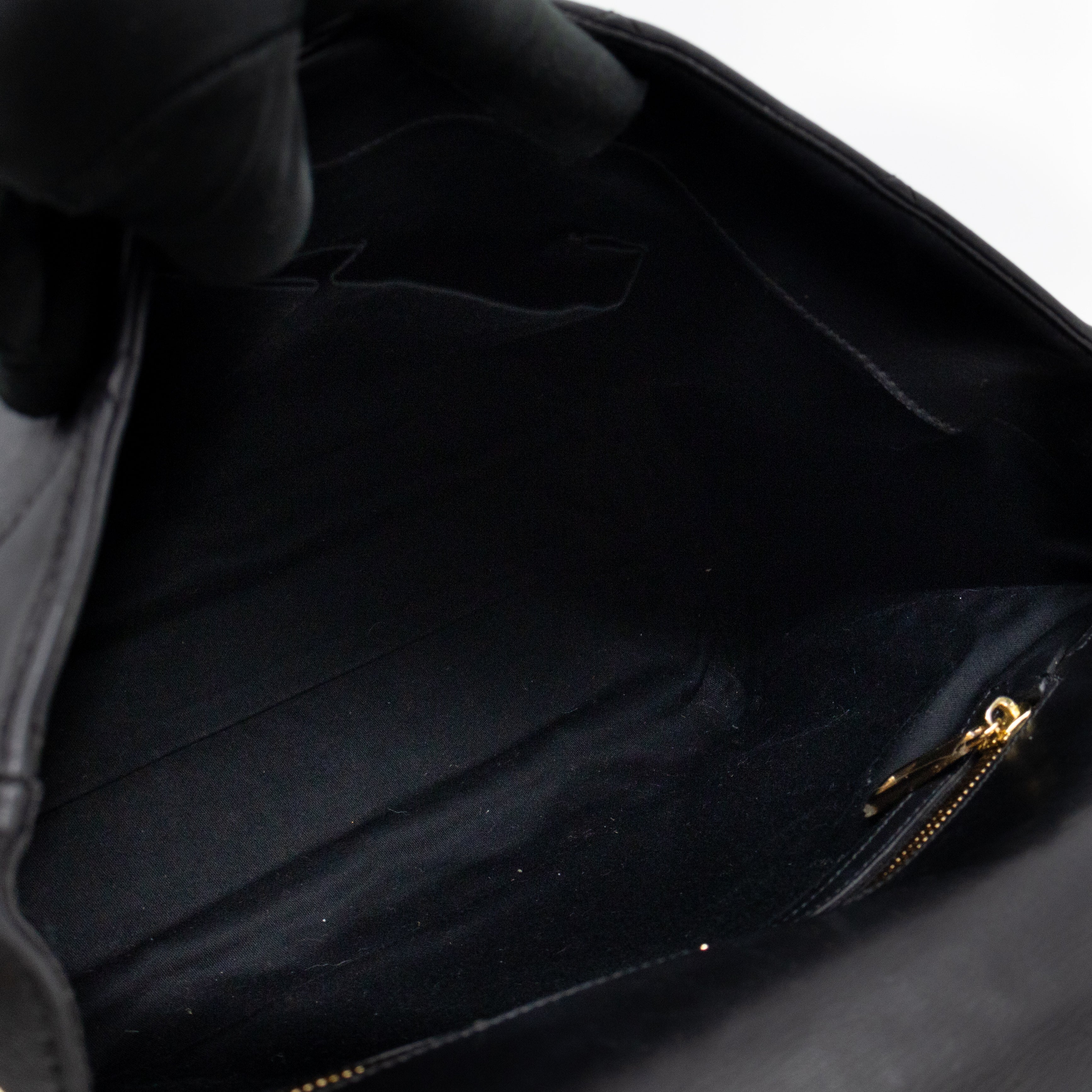 Miss Kate Quilted Black Leather