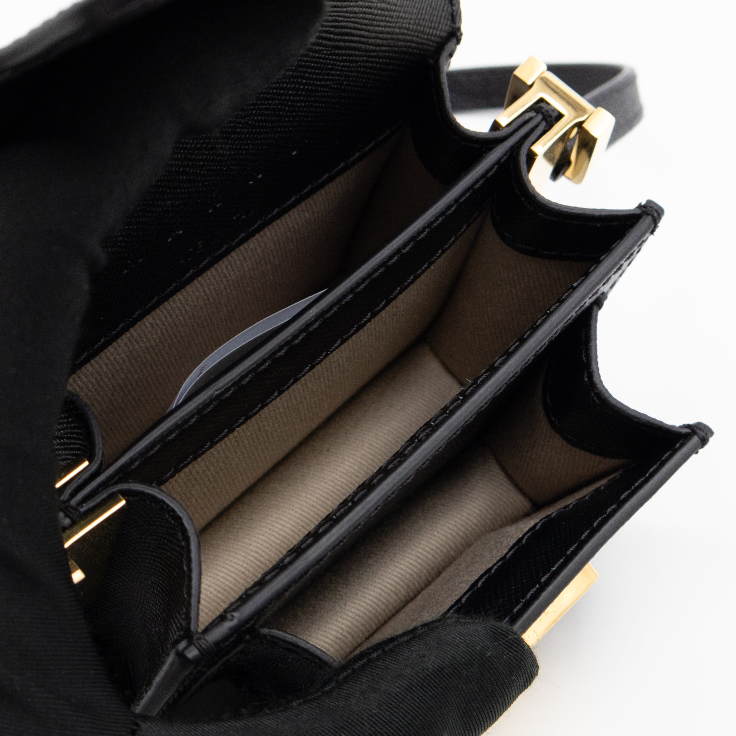 Trunk Bag Nano Black Leather