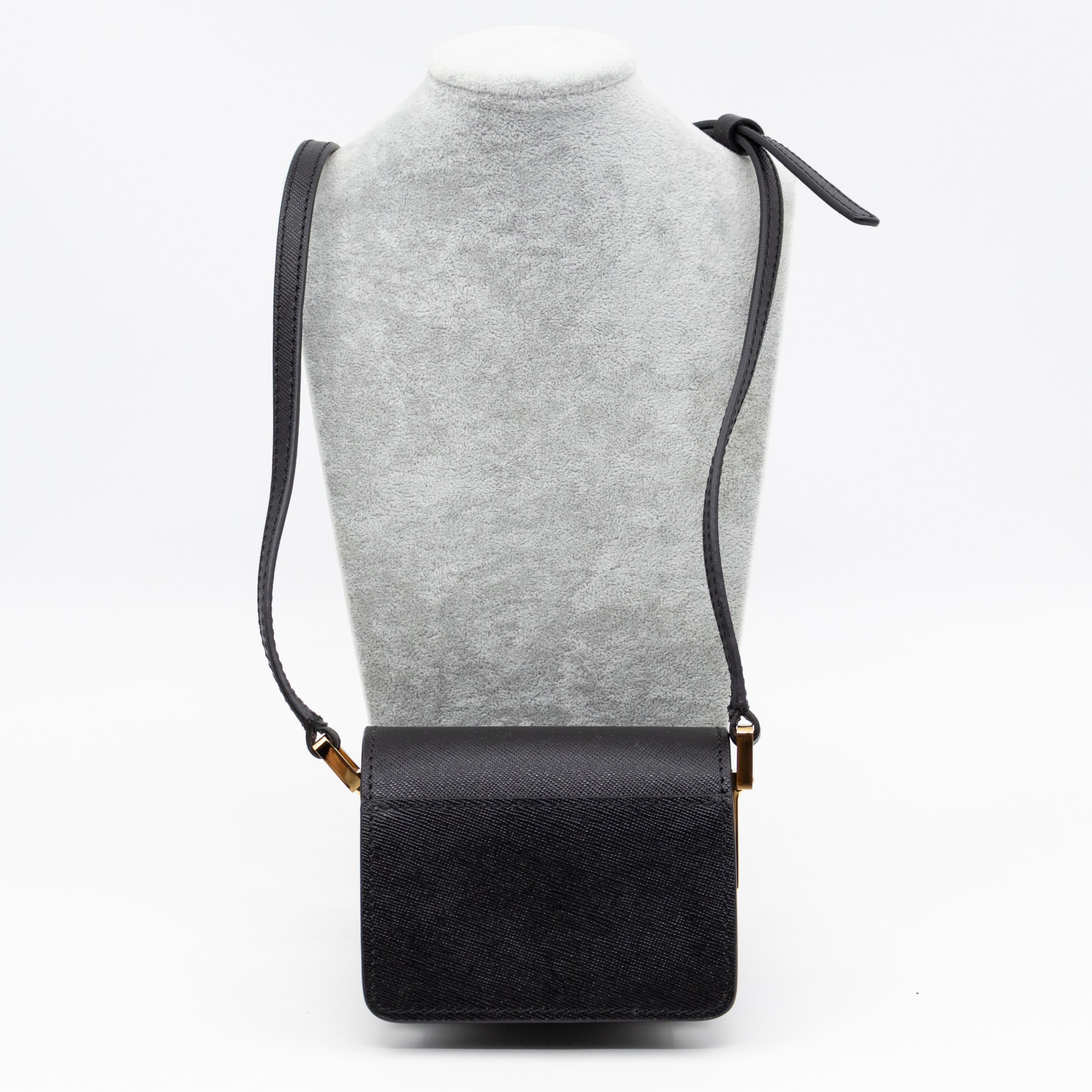 Trunk Bag Nano Black Leather