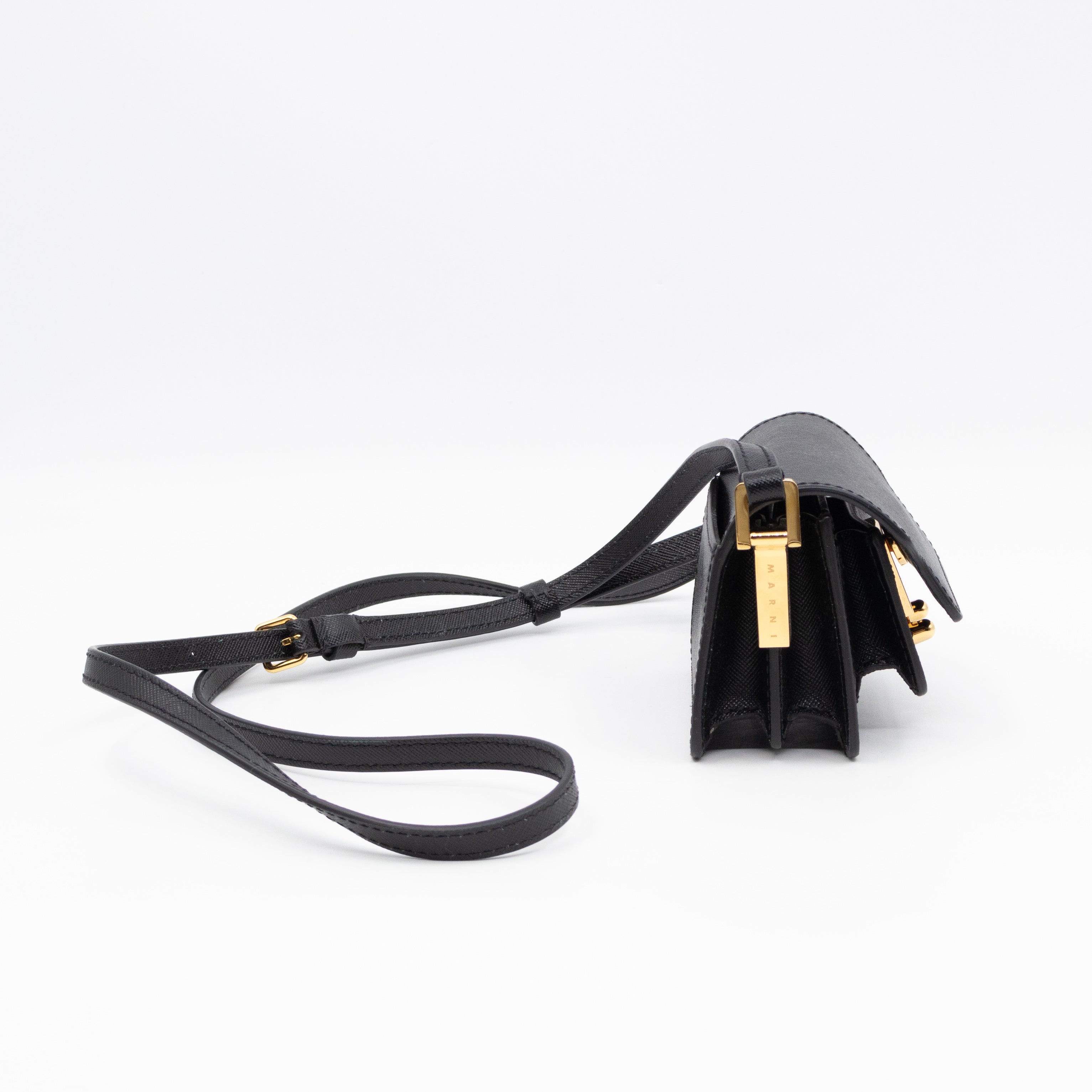Trunk Bag Nano Black Leather