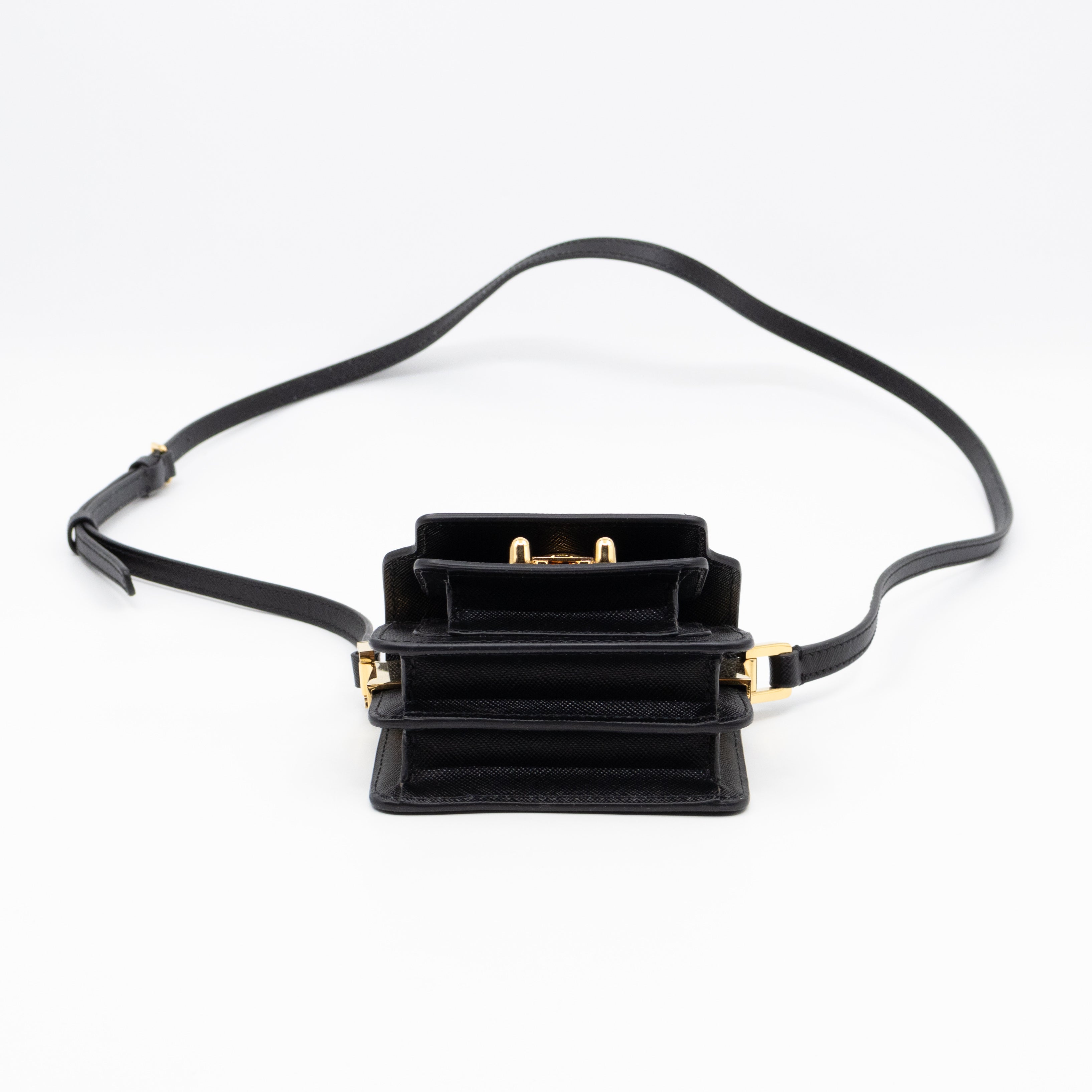 Trunk Bag Nano Black Leather
