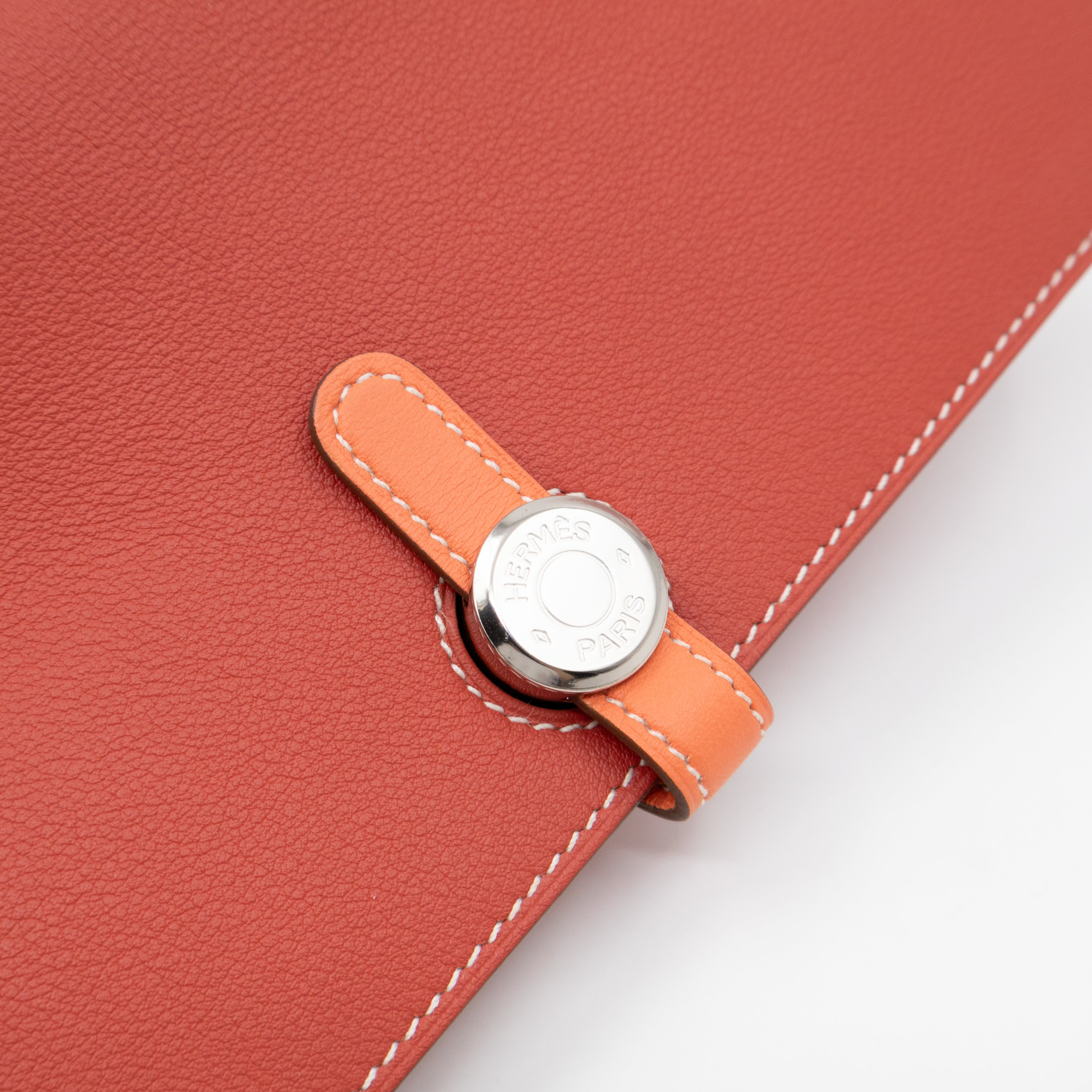 Dogon Long Wallet Sanguine Crevette Leather
