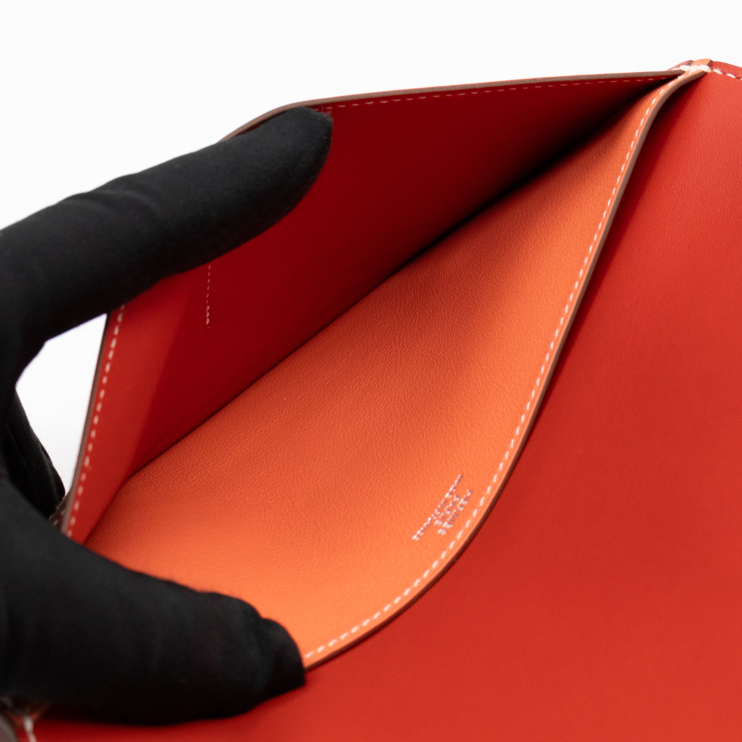 Dogon Long Wallet Sanguine Crevette Leather