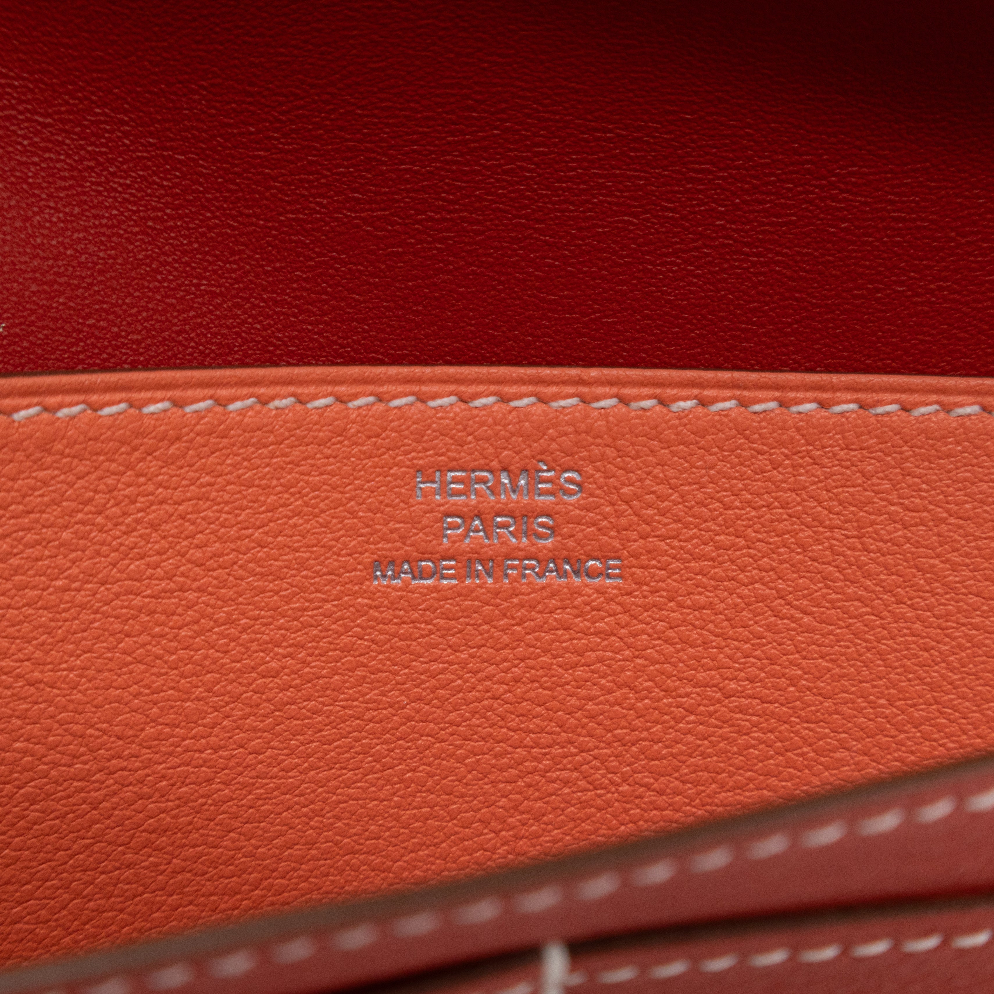 Dogon Long Wallet Sanguine Crevette Leather