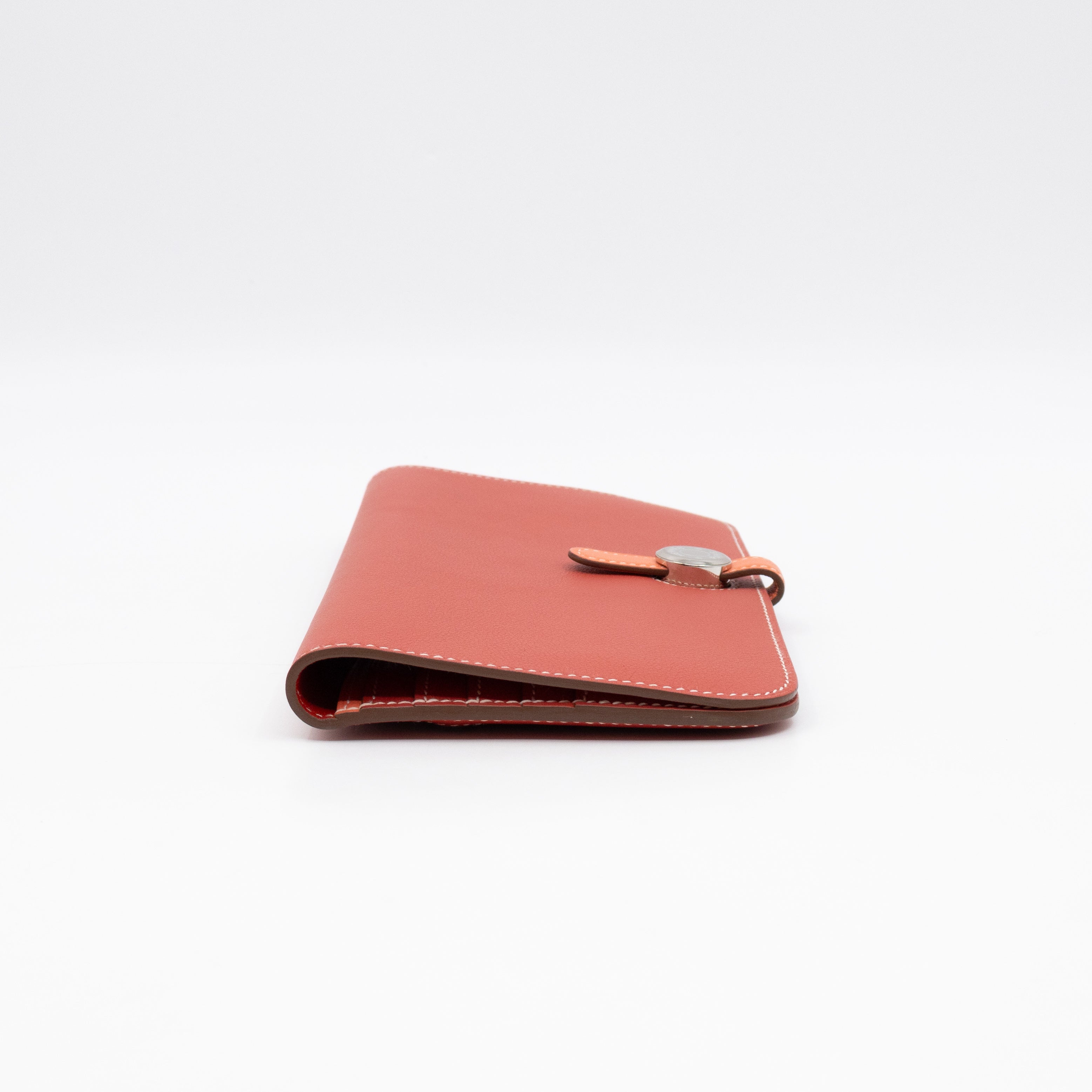 Dogon Long Wallet Sanguine Crevette Leather