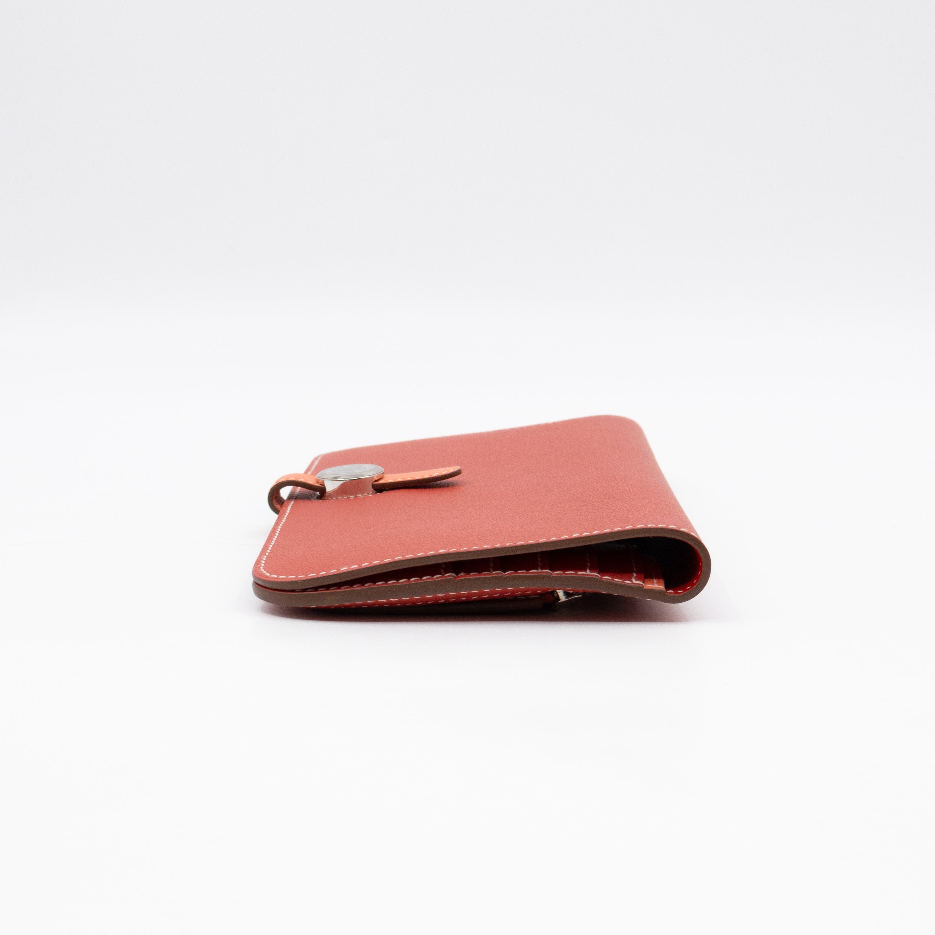 Dogon Long Wallet Sanguine Crevette Leather