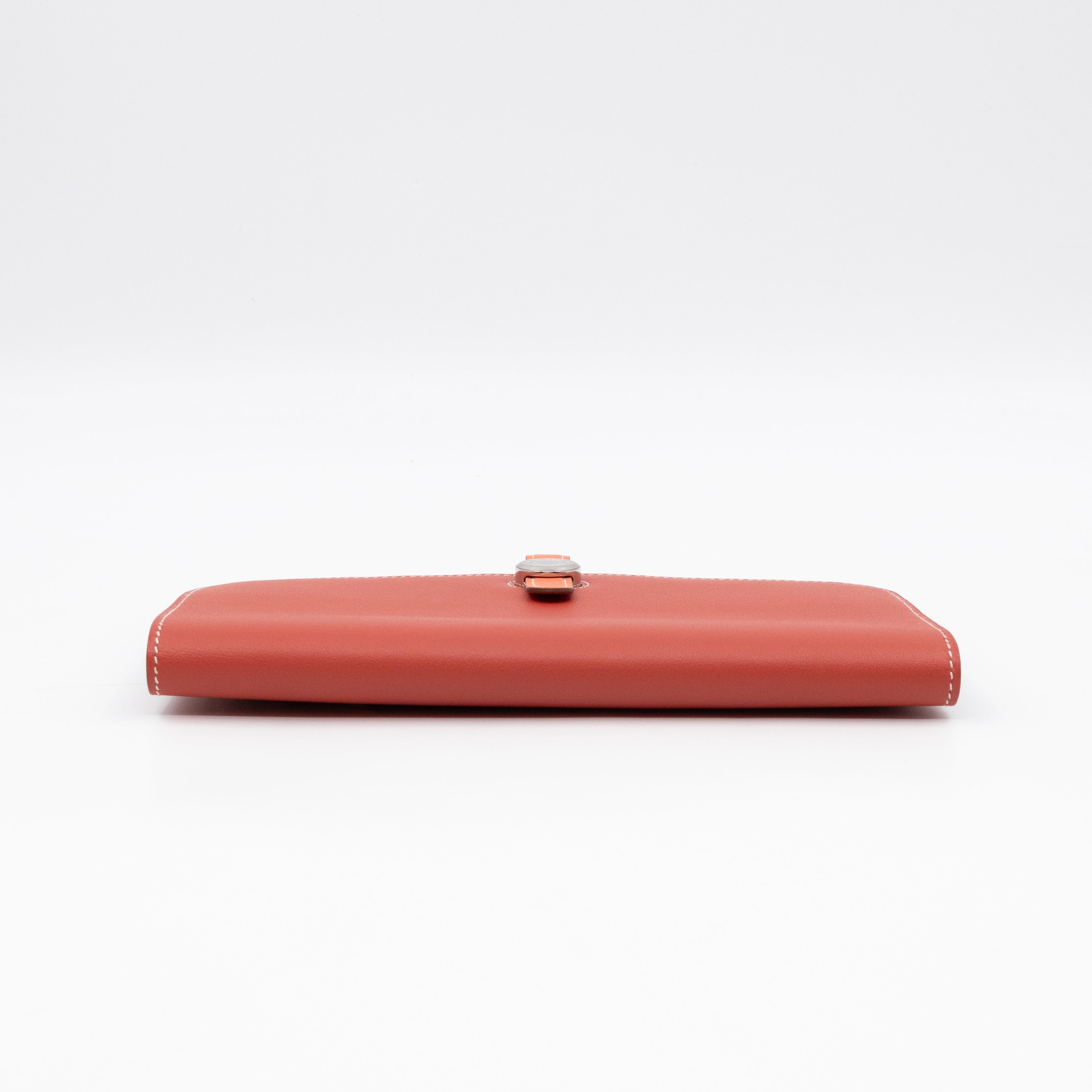 Dogon Long Wallet Sanguine Crevette Leather
