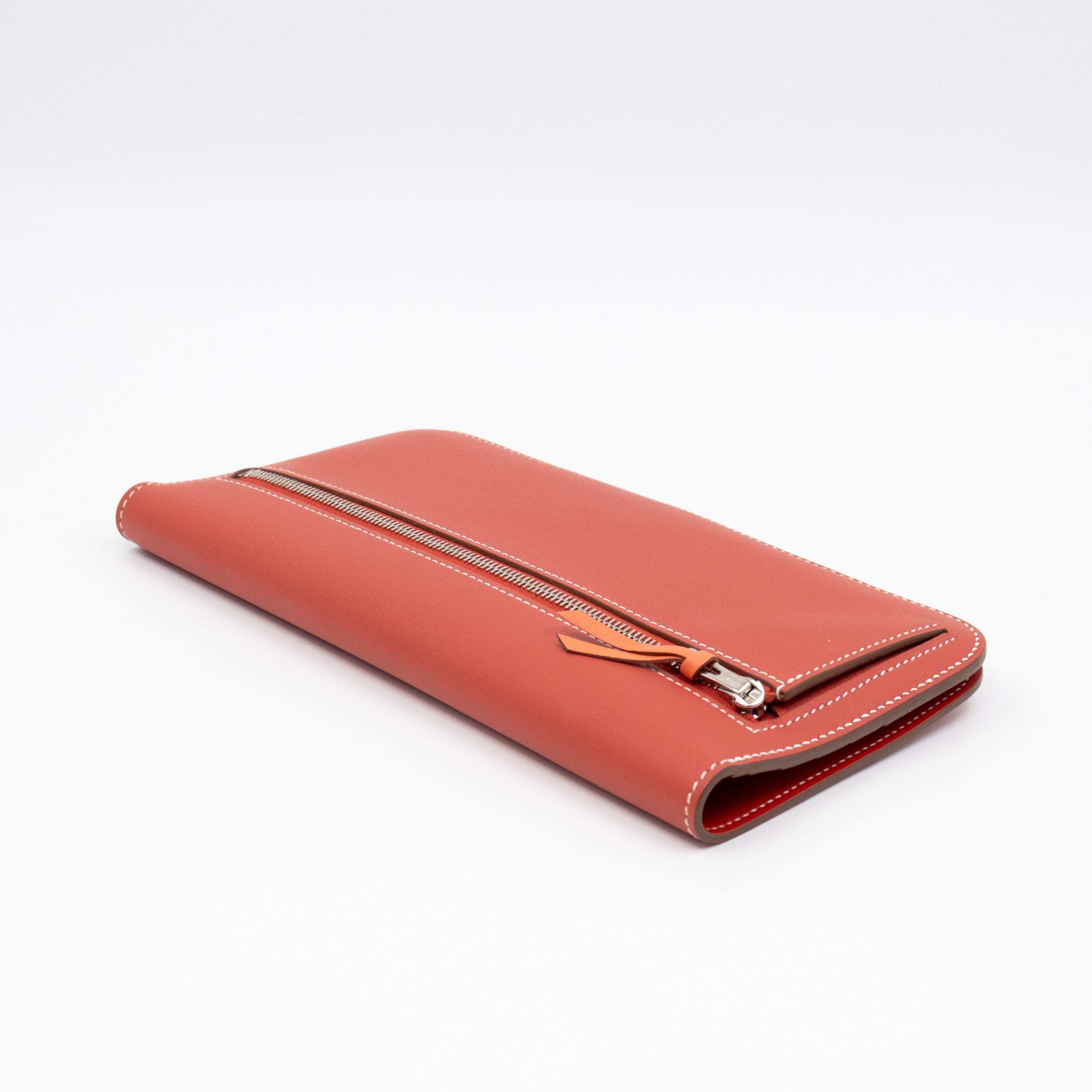 Dogon Long Wallet Sanguine Crevette Leather