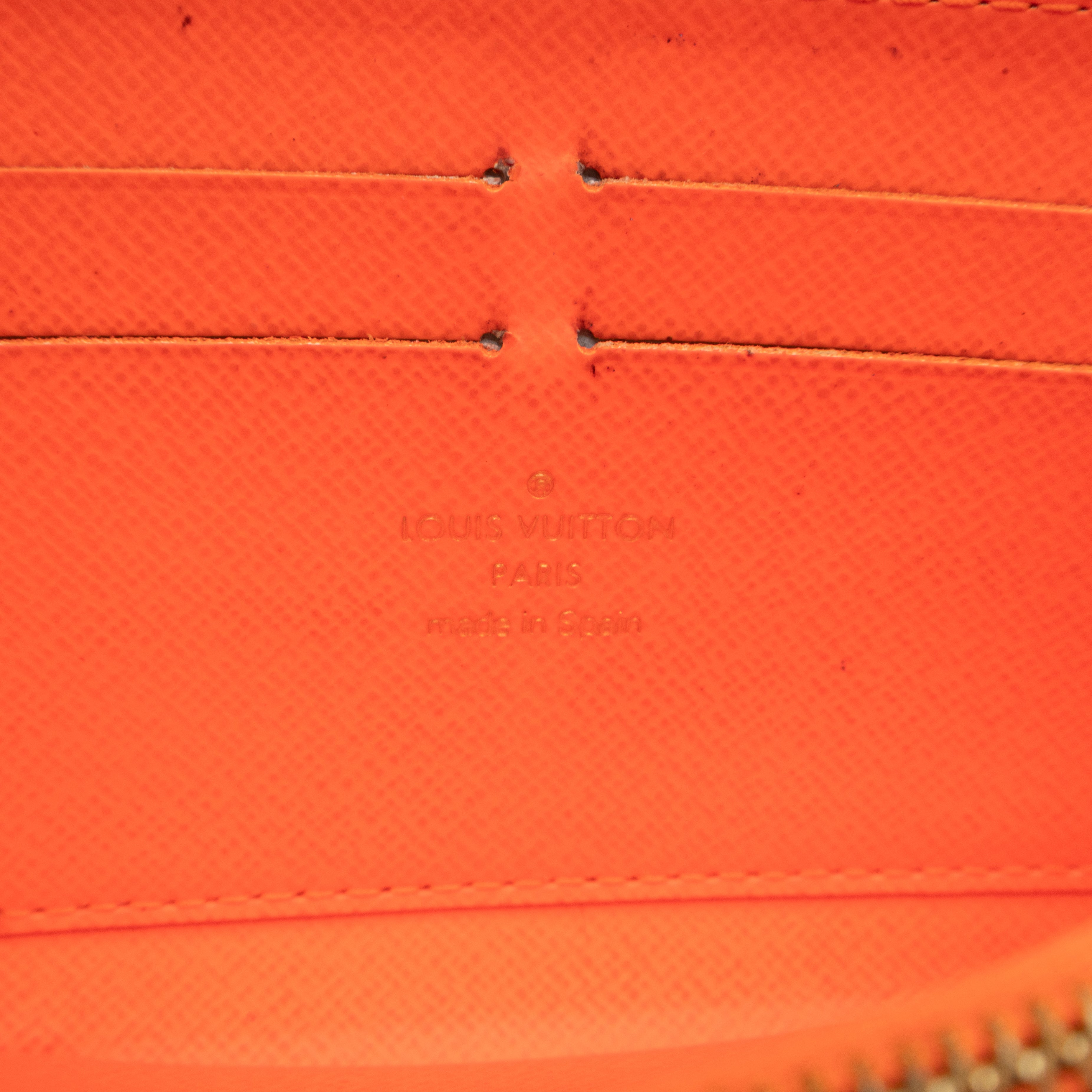 Zippy Wallet Monogram Graffiti Orange