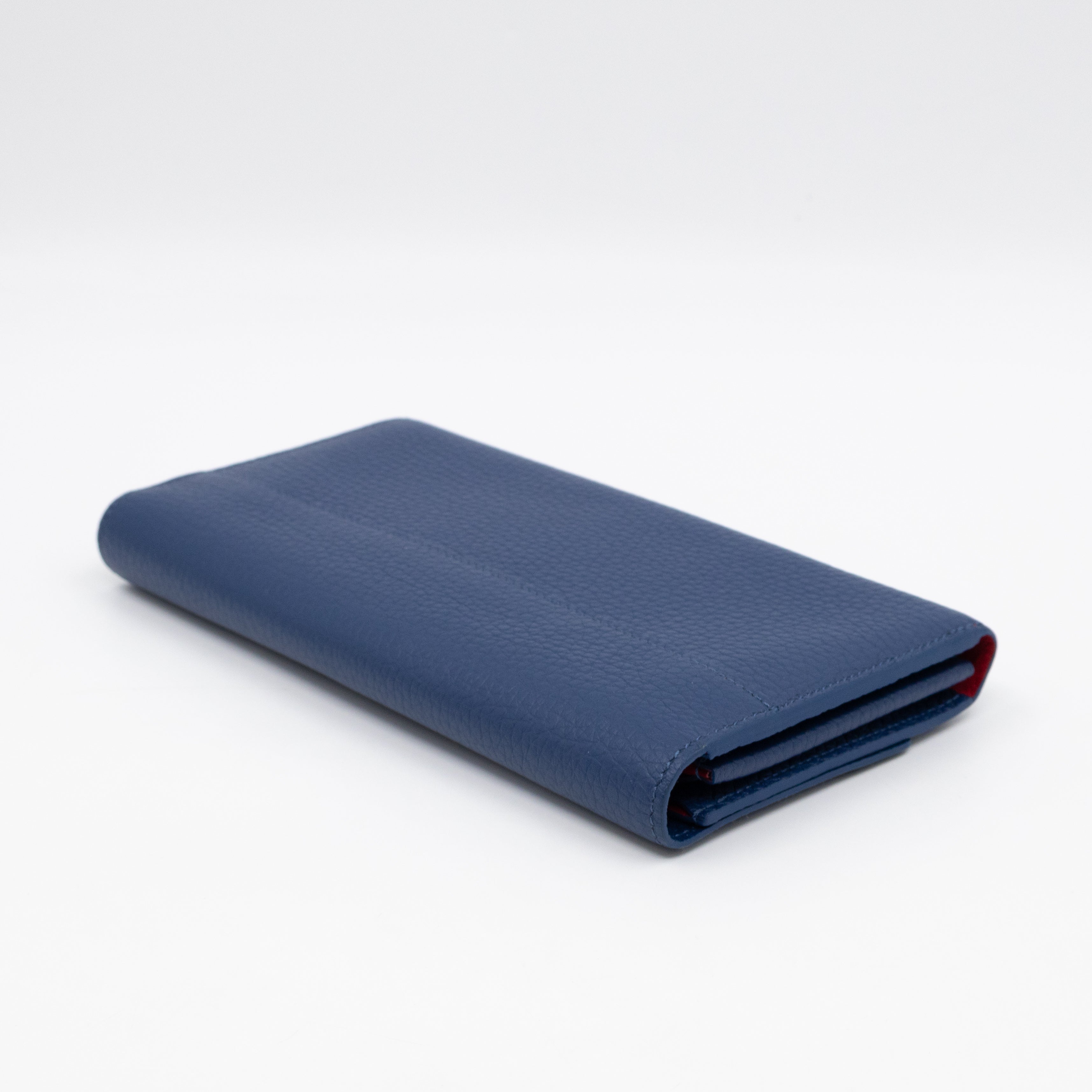 Capucines Wallet Blue Taurillon Leather