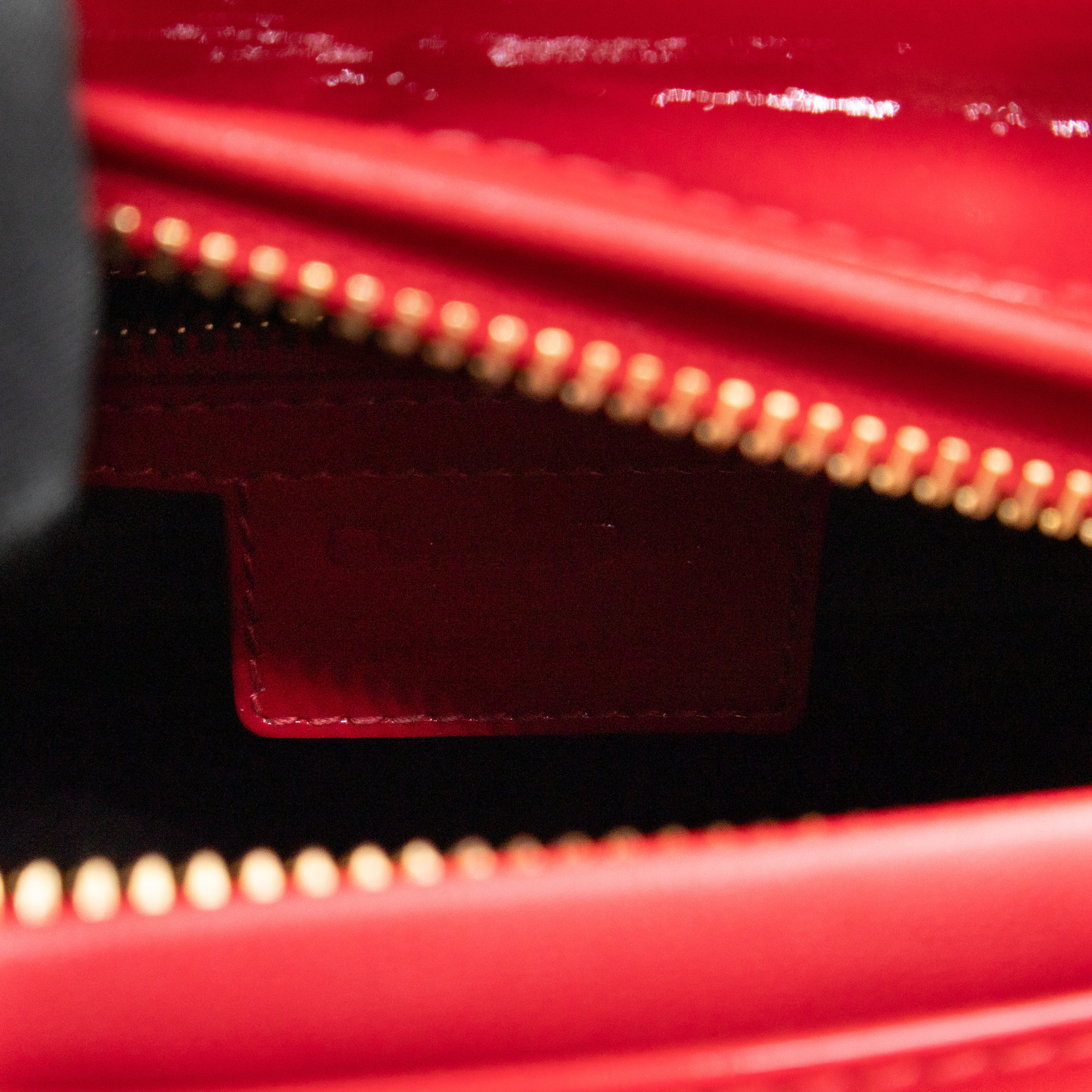 Lady Dior Medium Red Patent Leather
