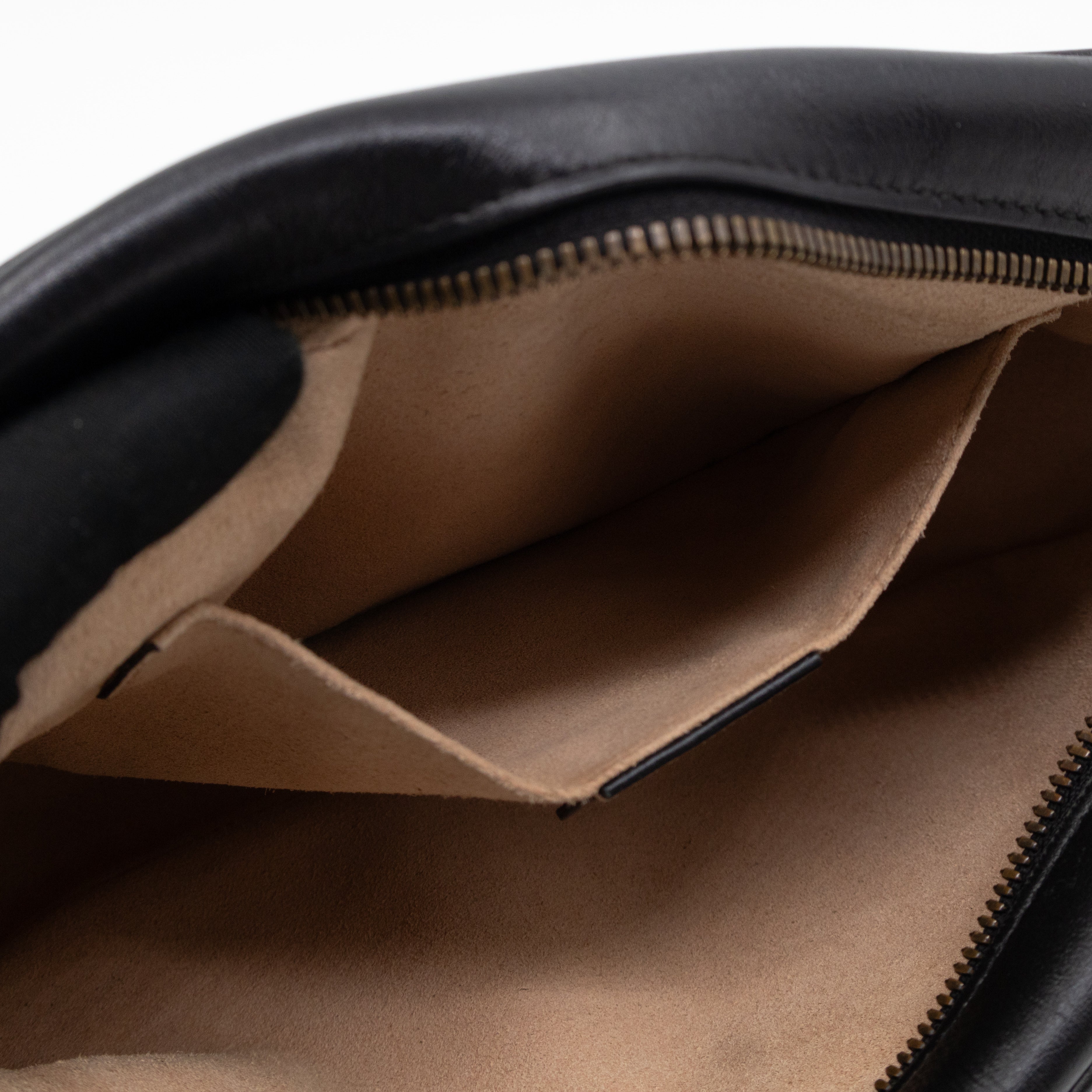 GG Marmont Small Matelasse Black Leather