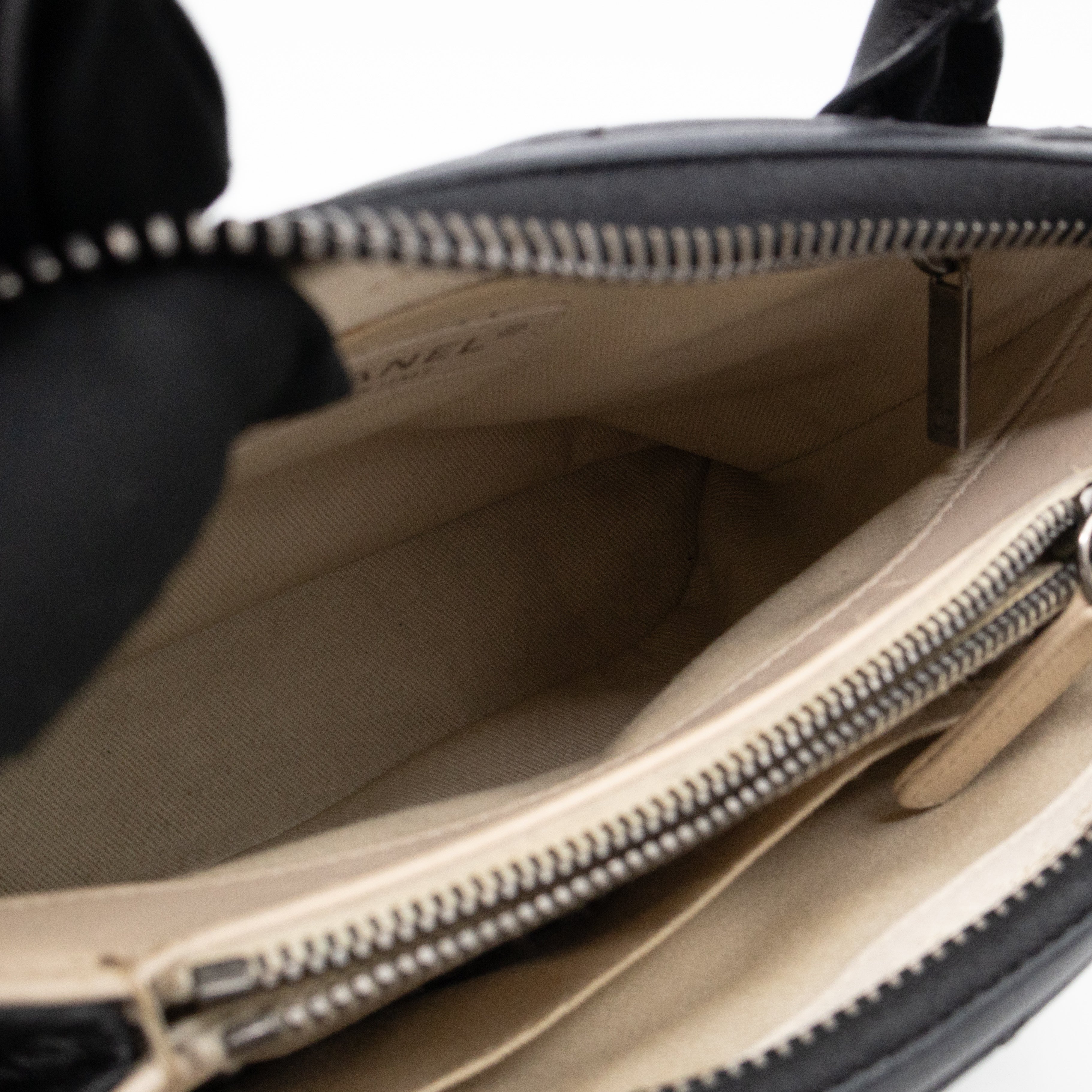 Small Boy Chained Tote Black Quilted Calfskin