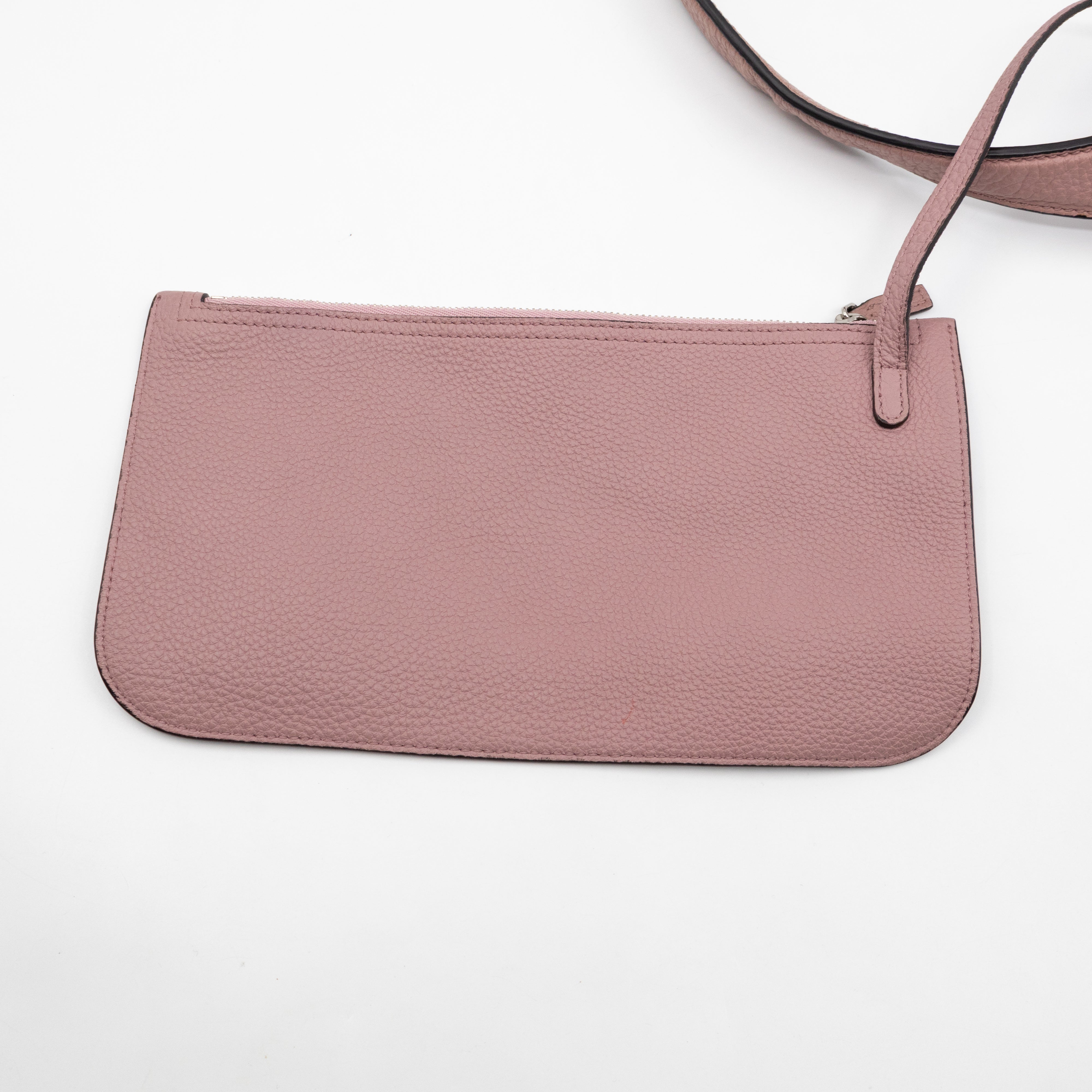 Jackie Large Hobo Bag Rosy Phard Leather