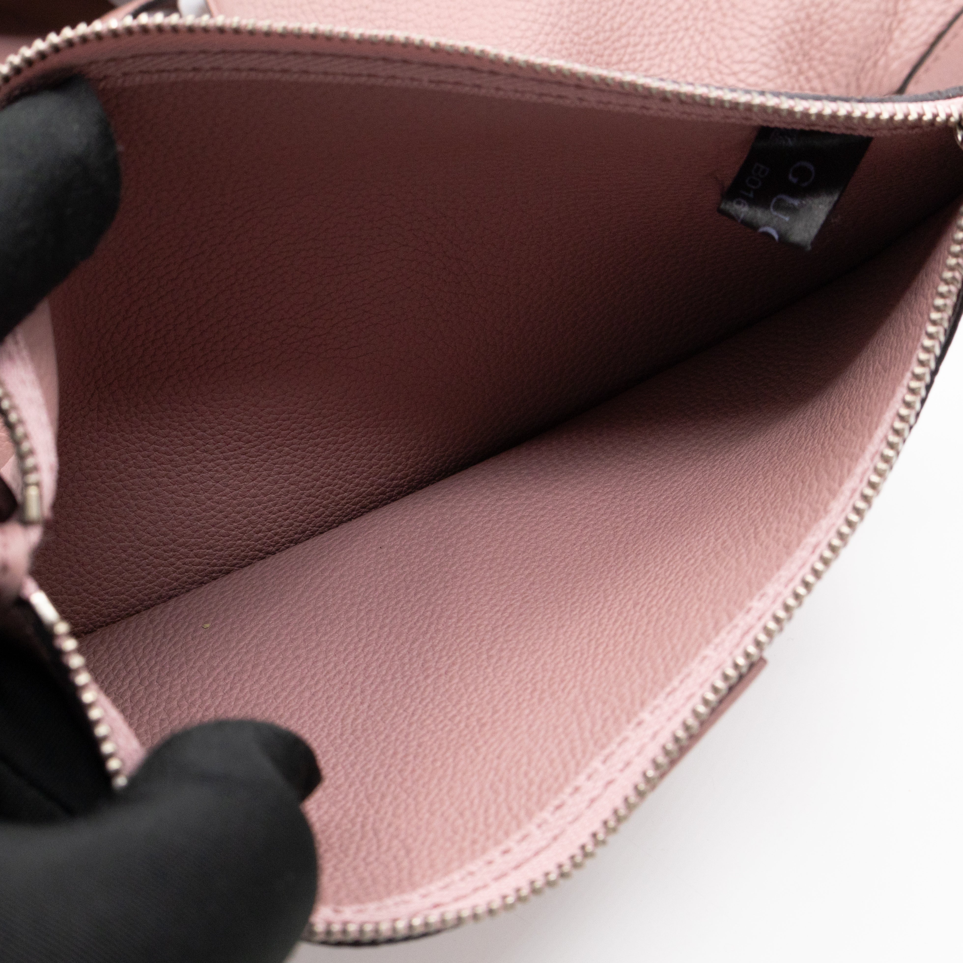 Jackie Large Hobo Bag Rosy Phard Leather