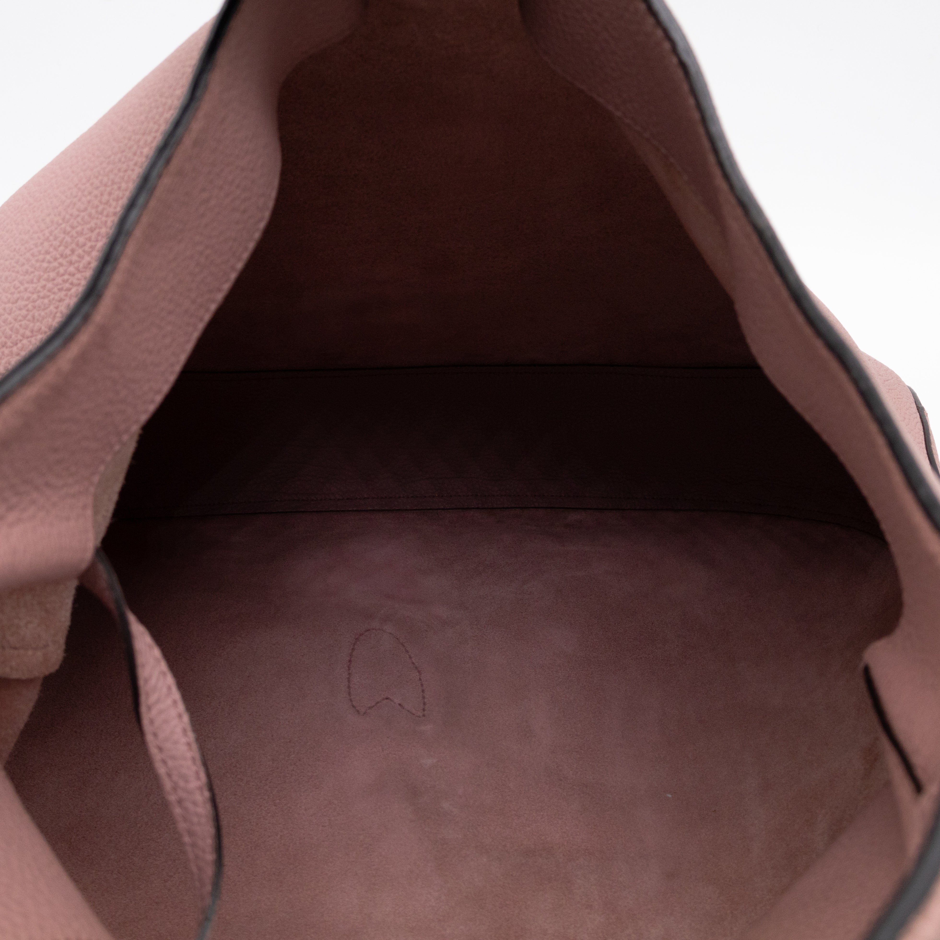 Jackie Large Hobo Bag Rosy Phard Leather