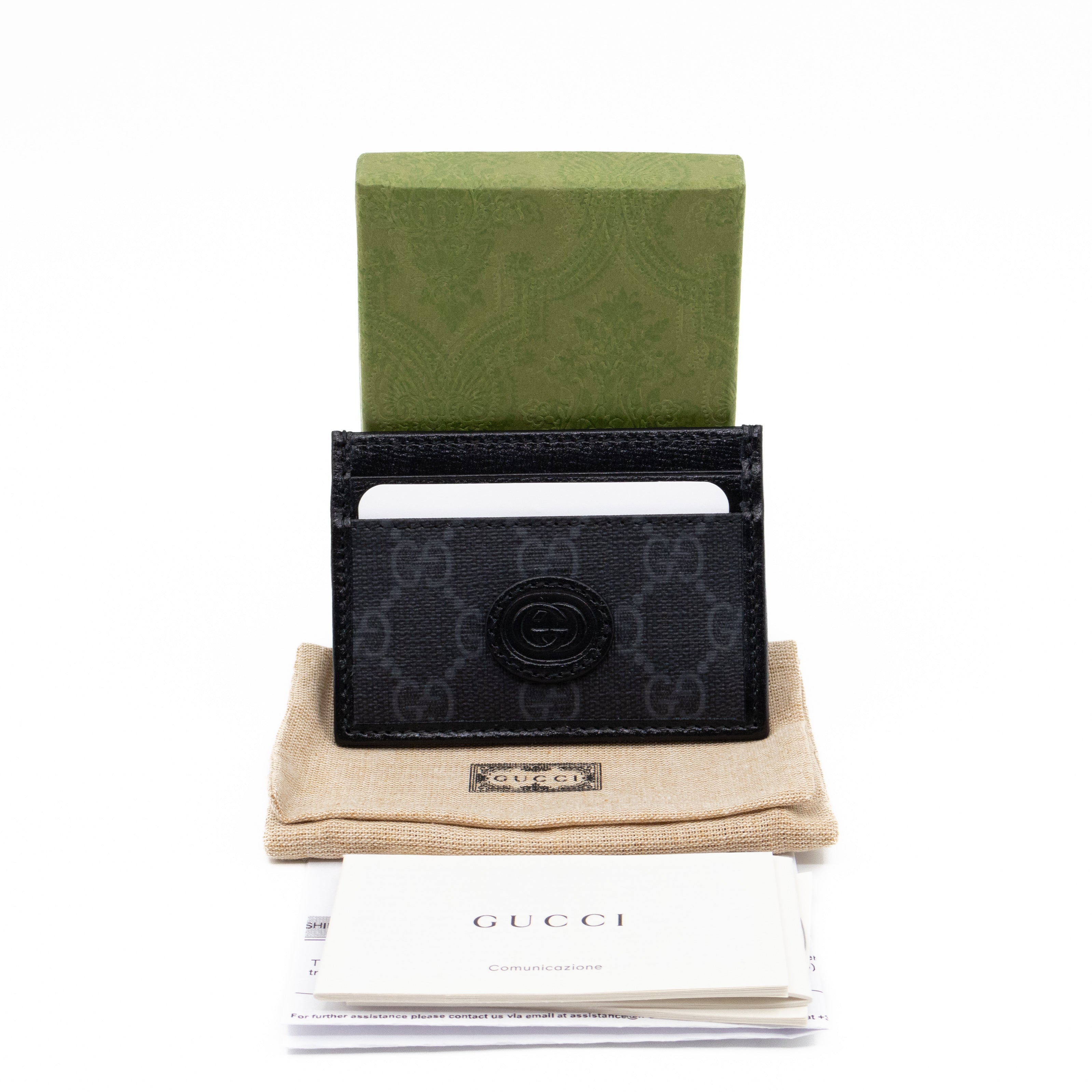 Interlocking Card Holder Black GG Supreme