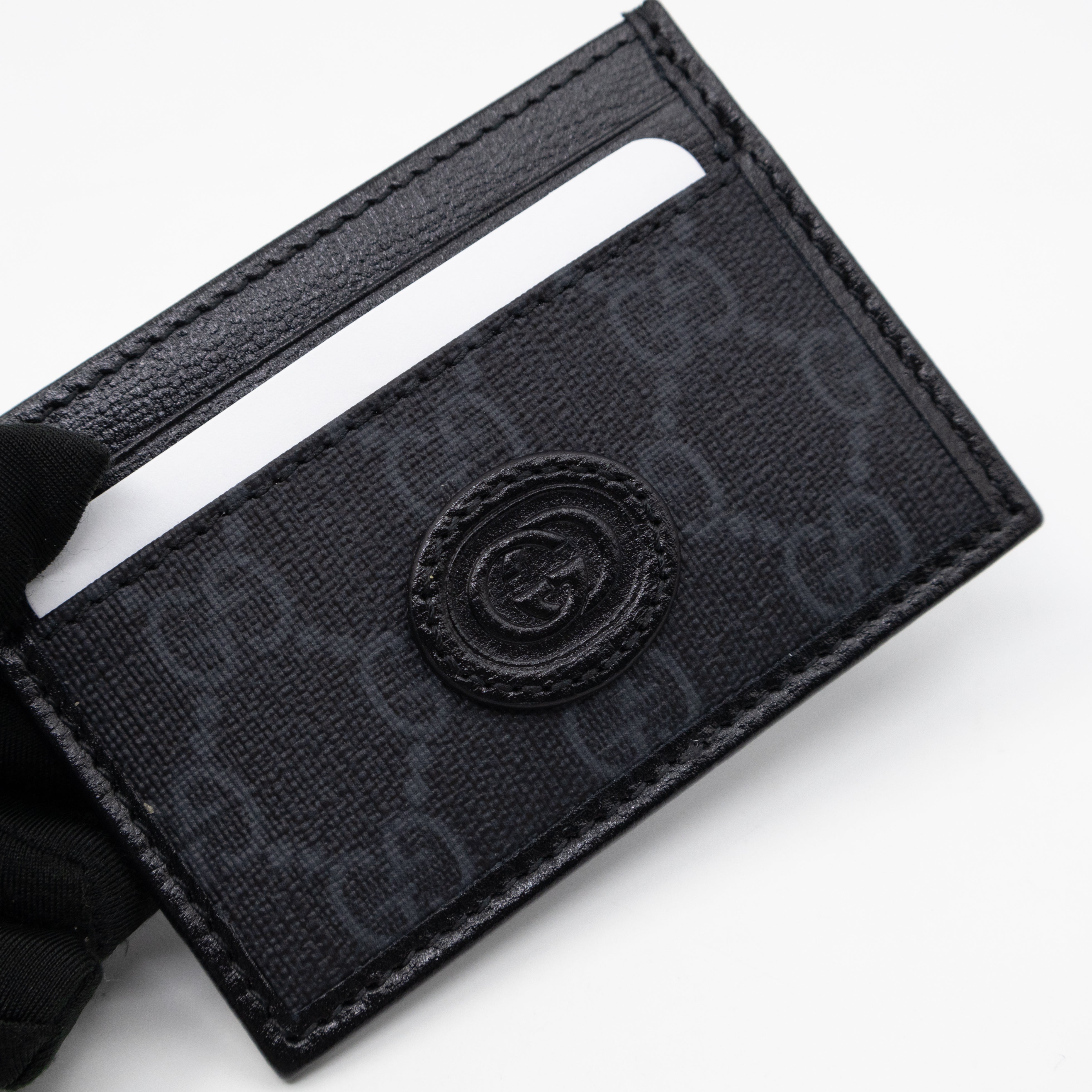 Interlocking Card Holder Black GG Supreme