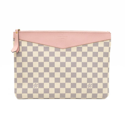 Daily Pouch Damier Azur Rose Poudre