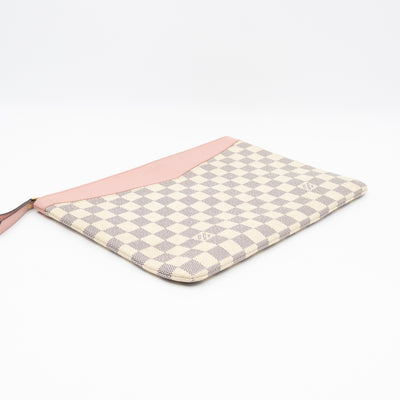 Daily Pouch Damier Azur Rose Poudre