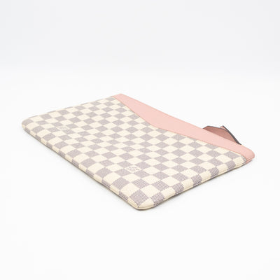 Daily Pouch Damier Azur Rose Poudre