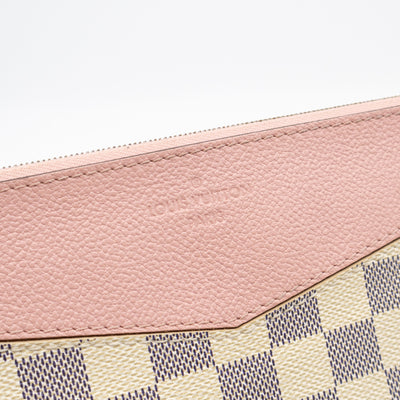 Daily Pouch Damier Azur Rose Poudre