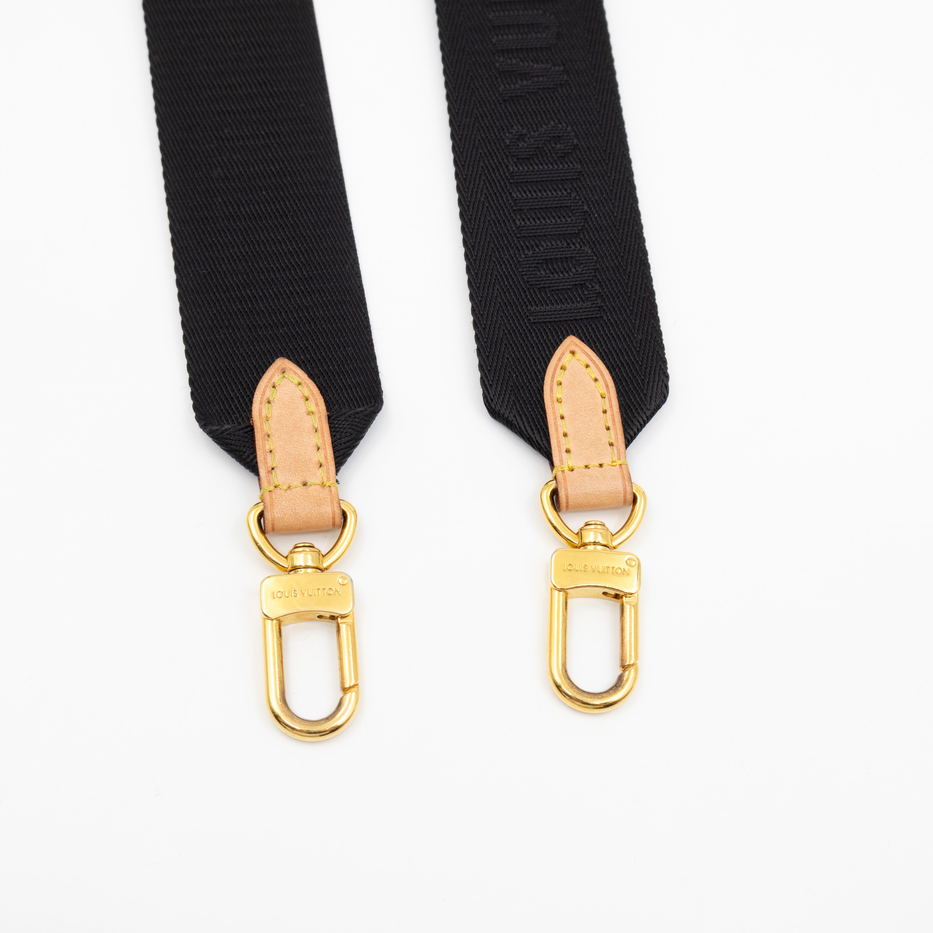 Bandoulière Shoulder Strap with Coin Purse Black Nylon