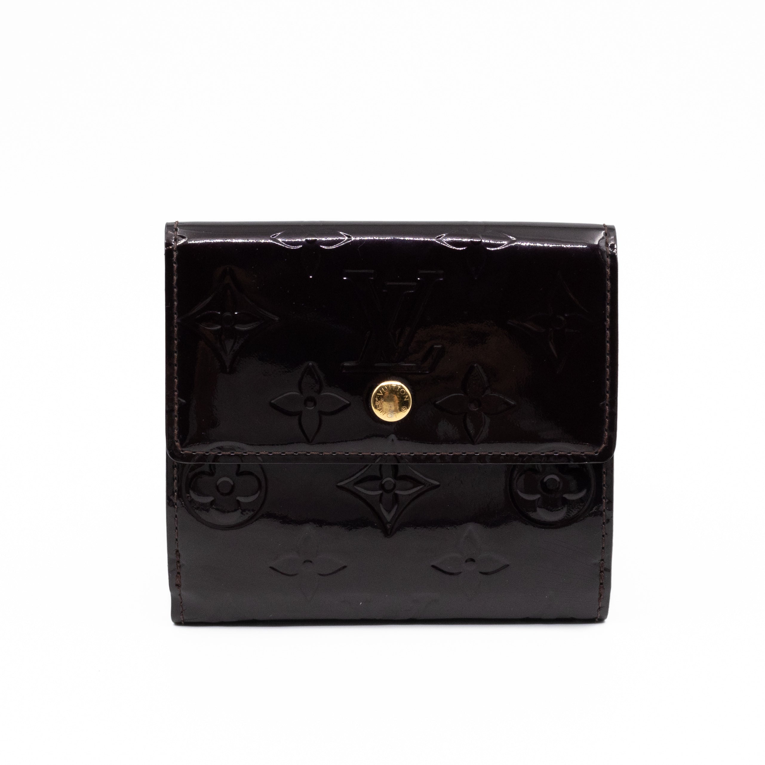 Elise Wallet Vernis Amarante