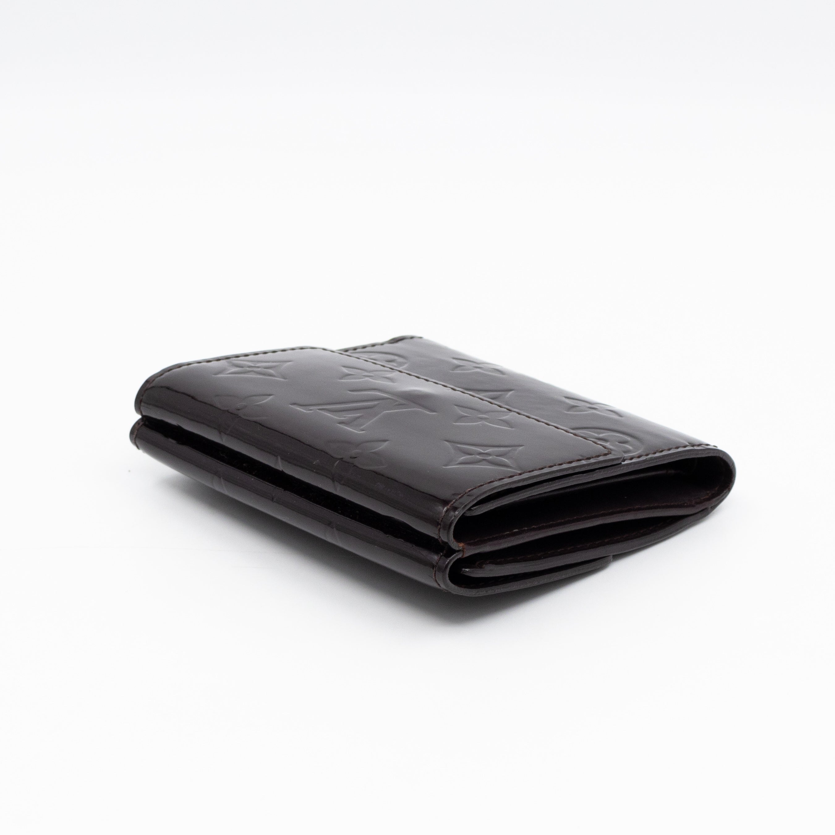 Elise Wallet Vernis Amarante