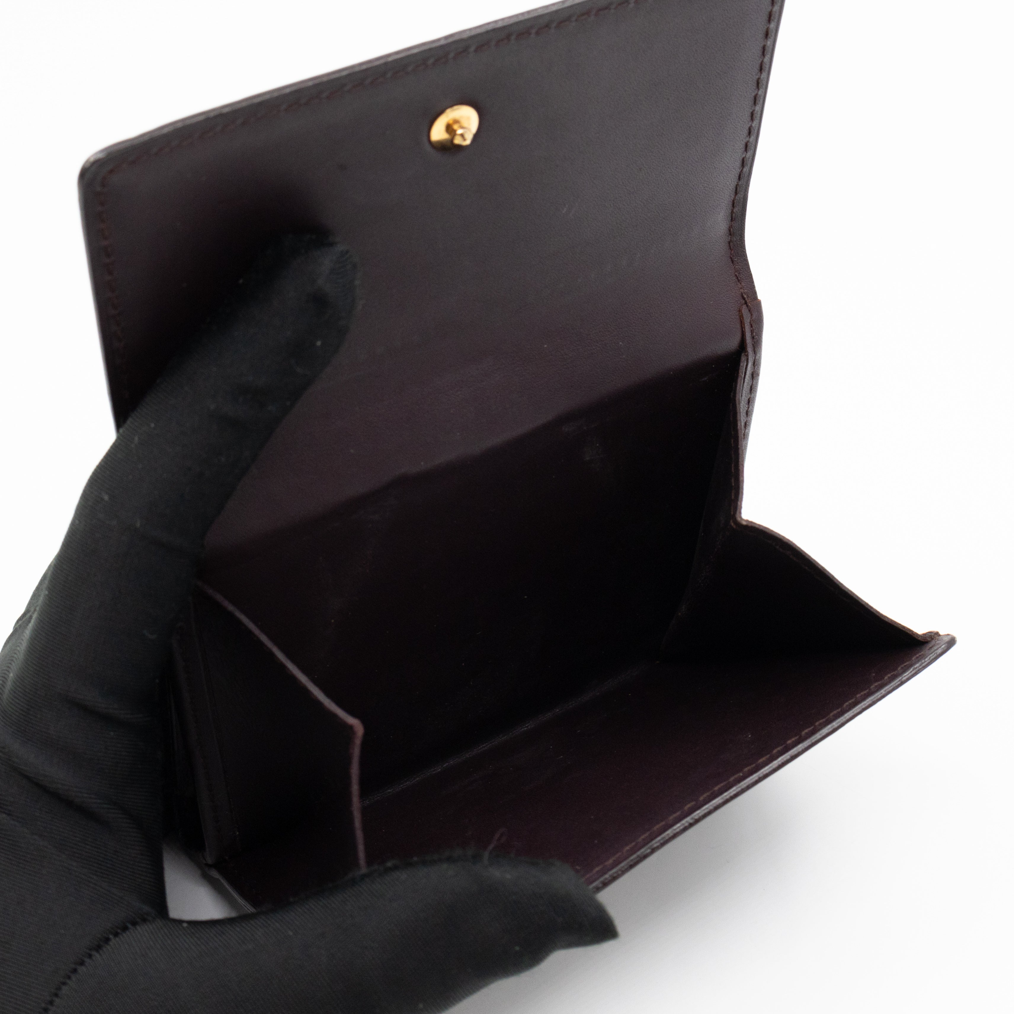 Elise Wallet Vernis Amarante