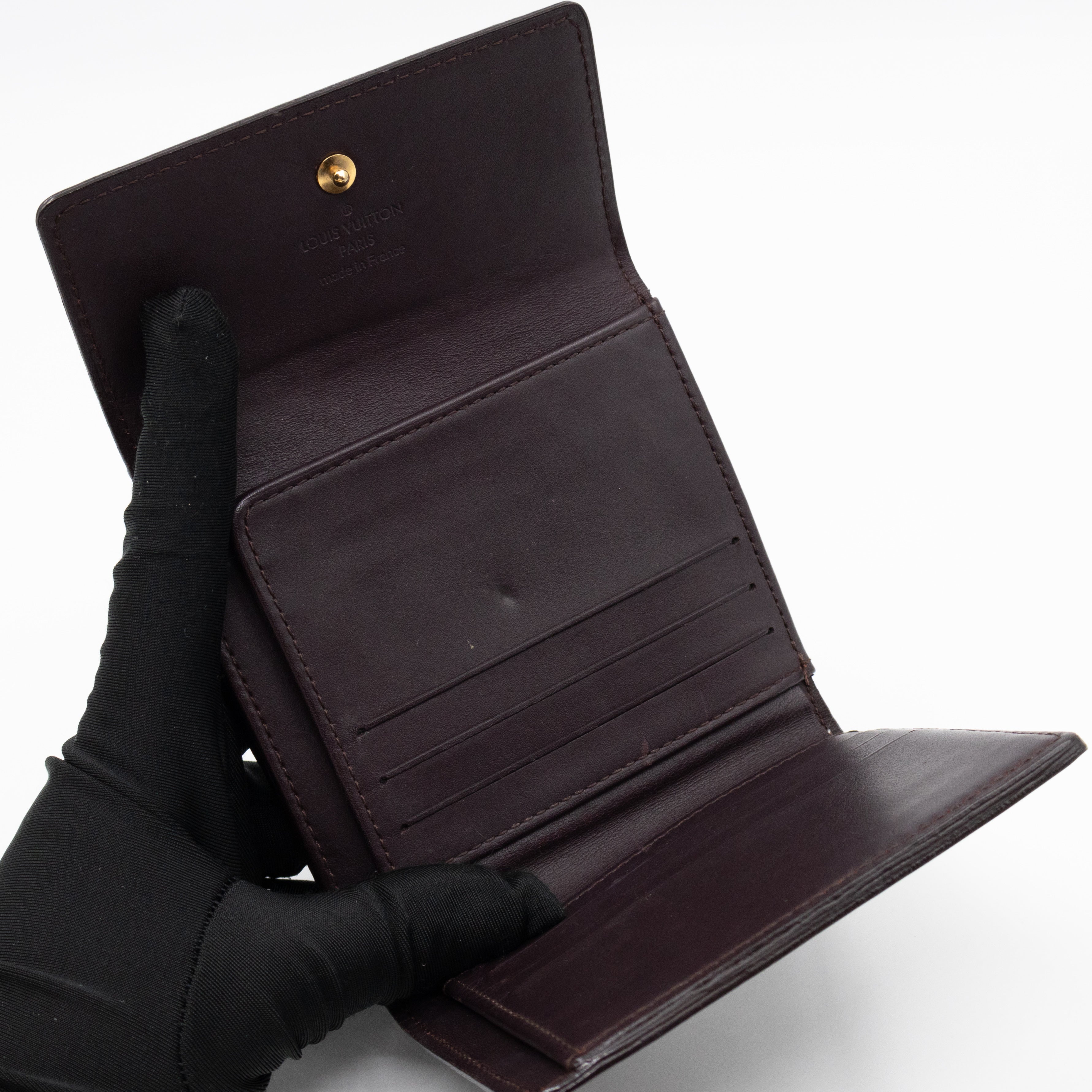 Elise Wallet Vernis Amarante