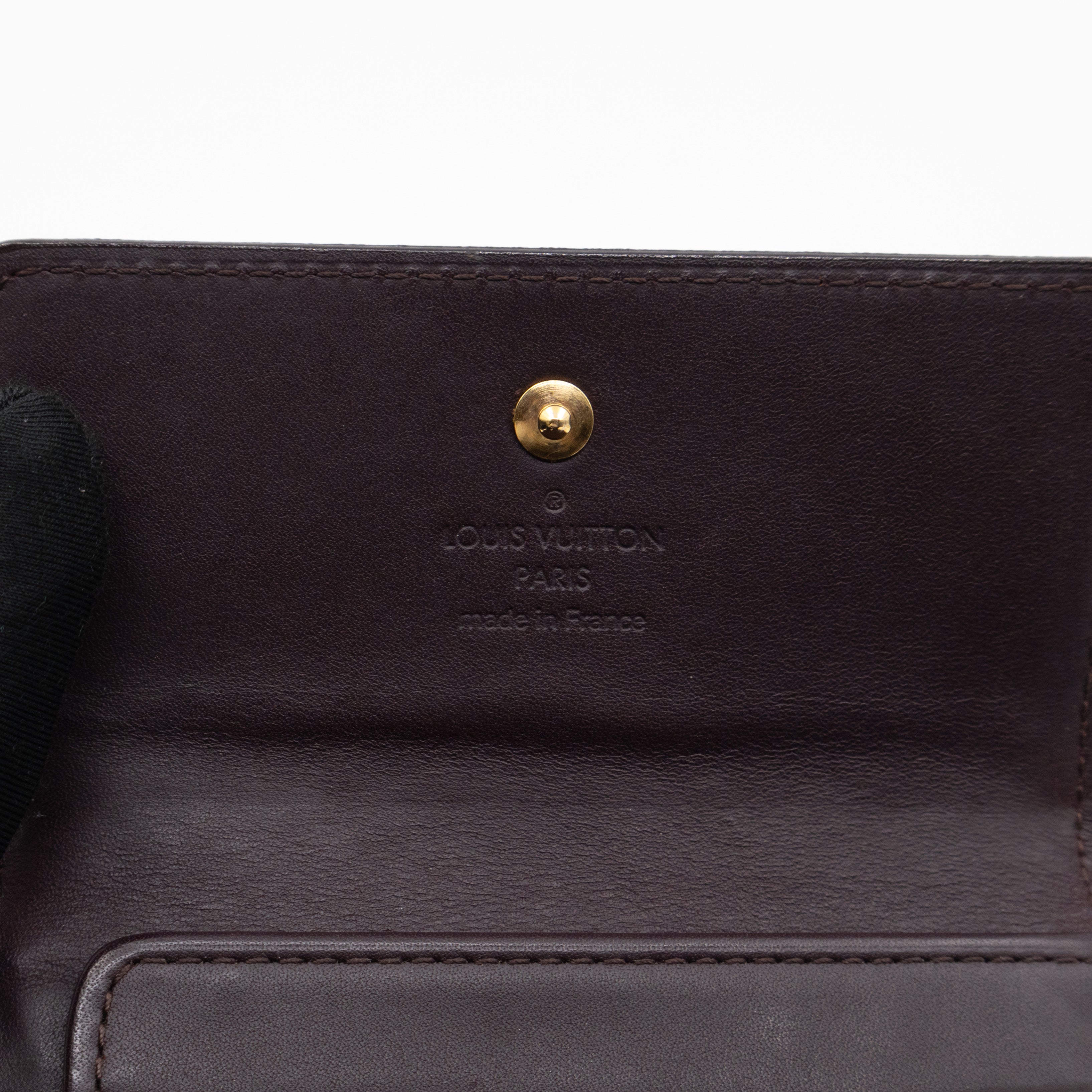 Elise Wallet Vernis Amarante