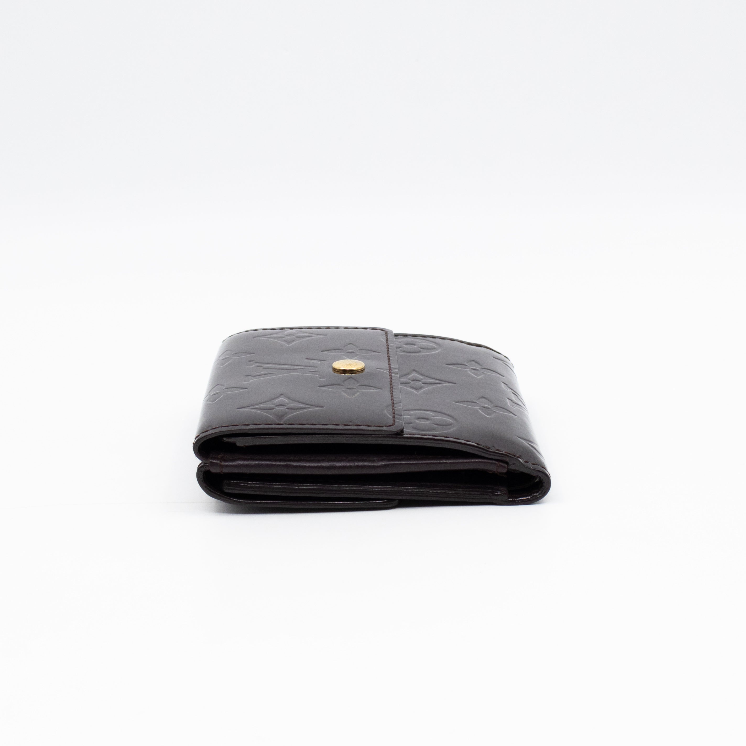 Elise Wallet Vernis Amarante