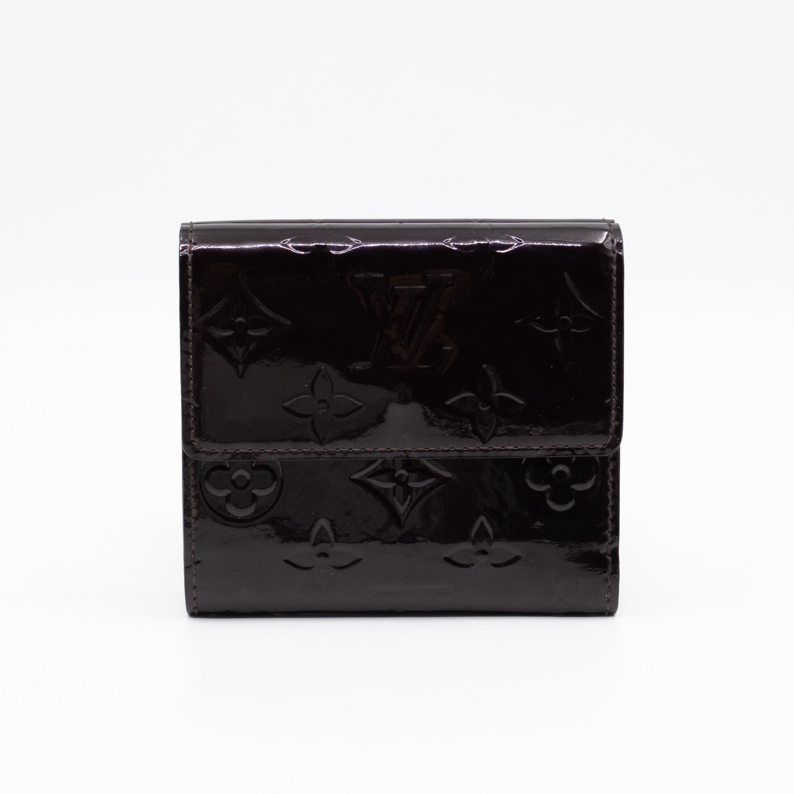 Elise Wallet Vernis Amarante