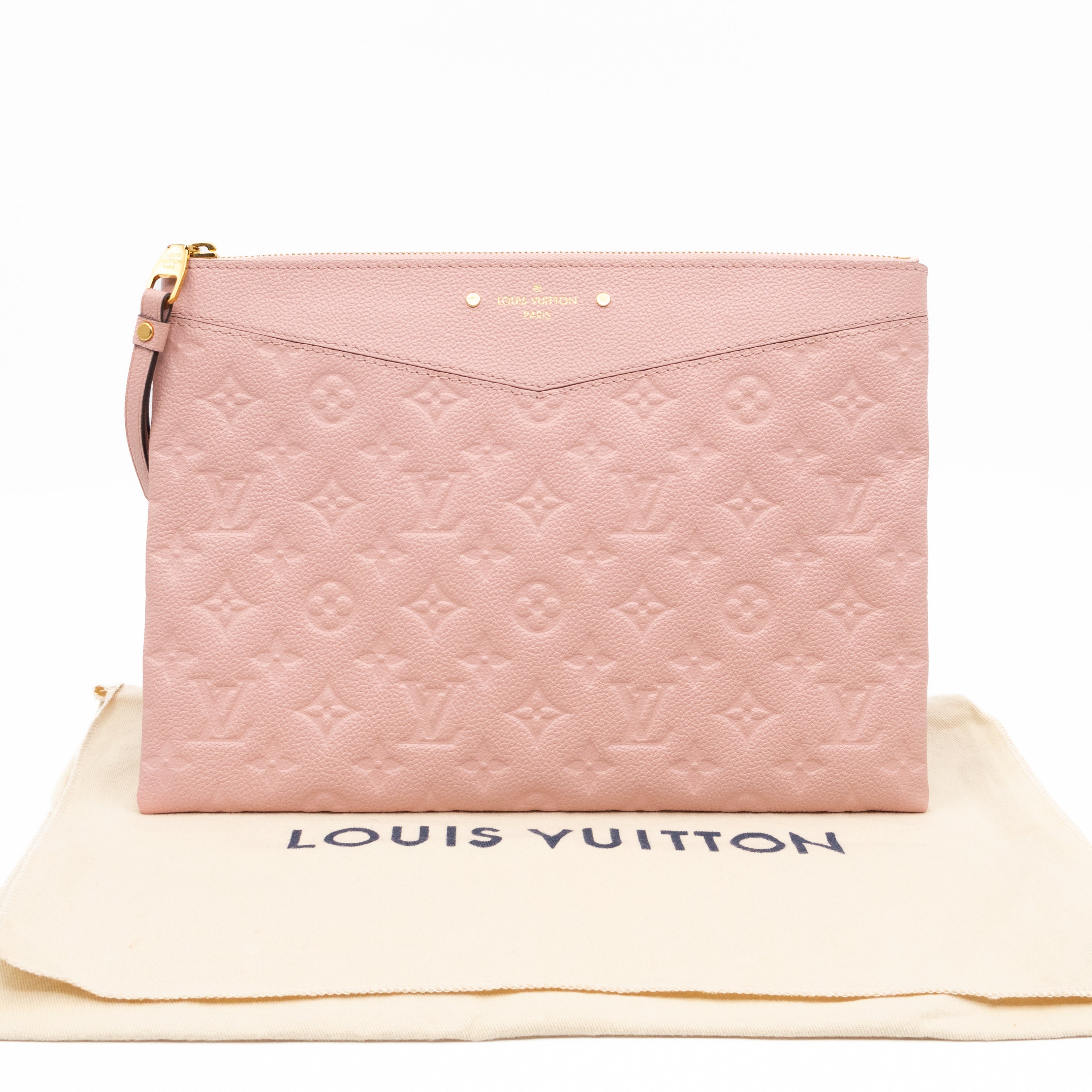 Daily Pouch Monogram Empreinte Rose Poudre