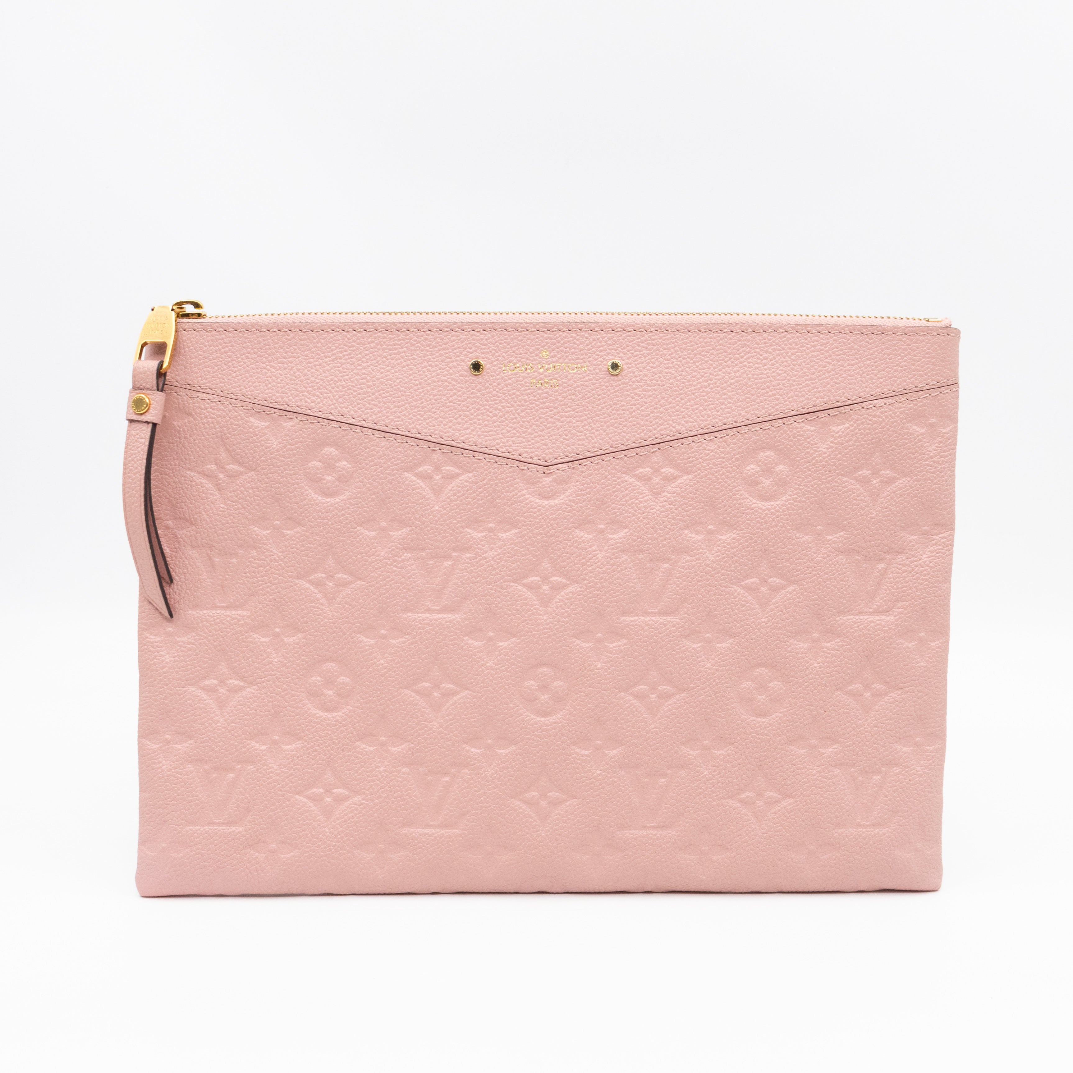 Daily Pouch Monogram Empreinte Rose Poudre