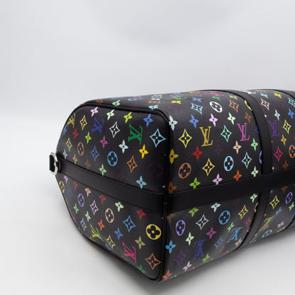 Keepall 50 Bandouliere LV x TM Black Multicolore