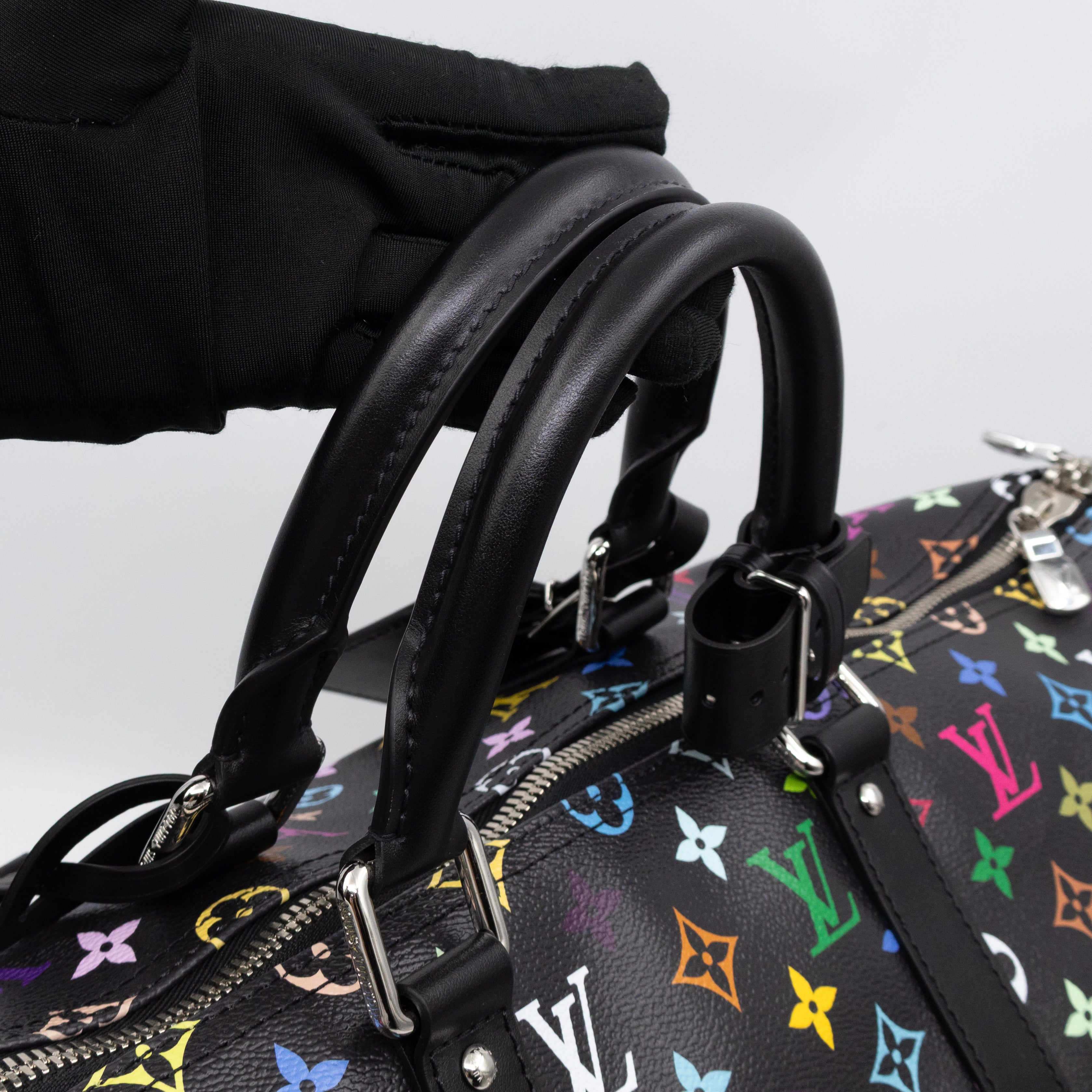 Keepall 50 Bandouliere LV x TM Black Multicolore