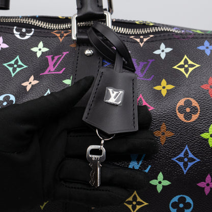 Keepall 50 Bandouliere LV x TM Black Multicolore