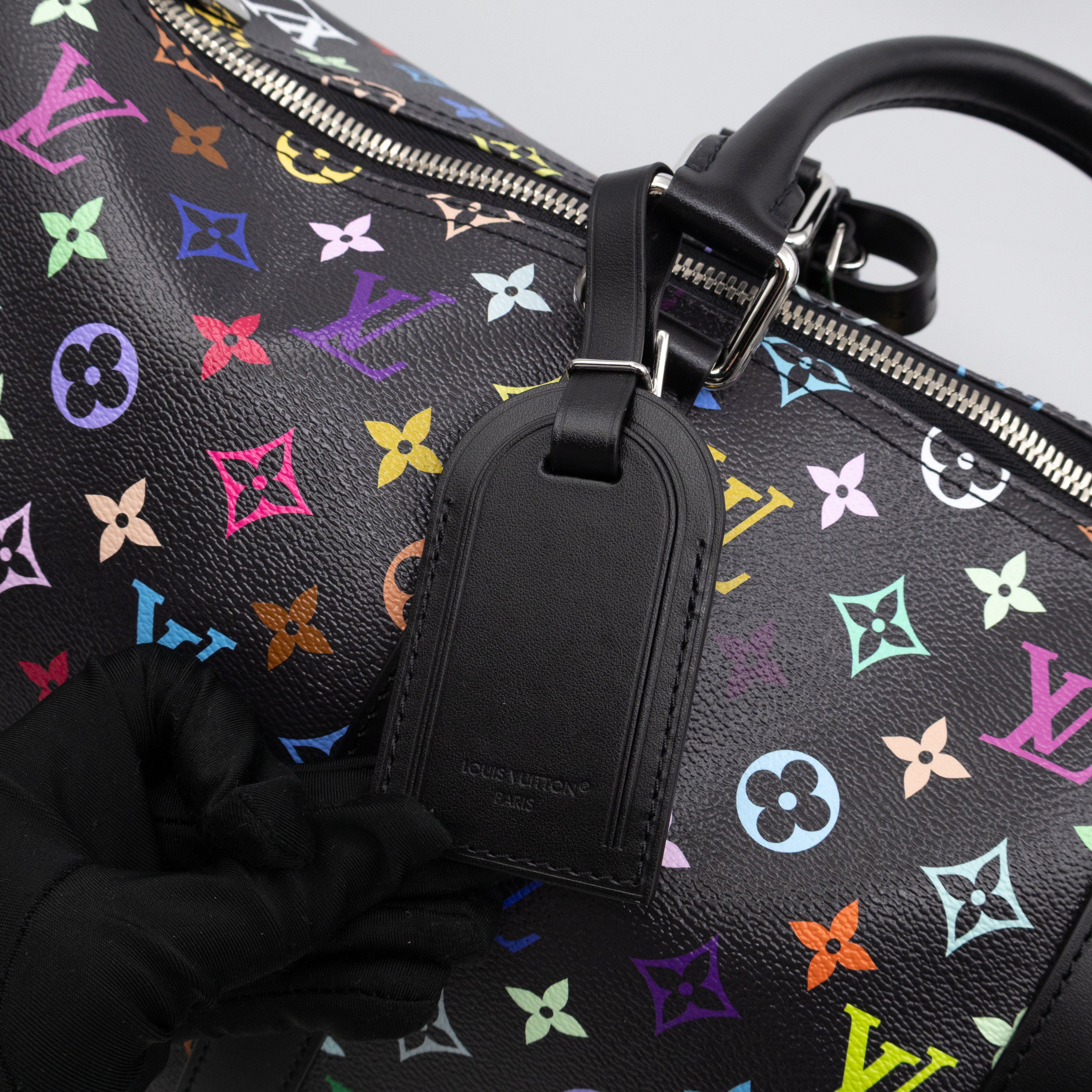 Keepall 50 Bandouliere LV x TM Black Multicolore