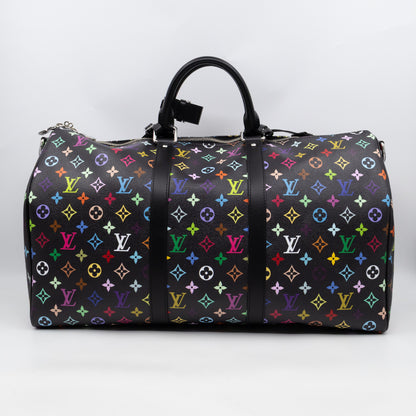 Keepall 50 Bandouliere LV x TM Black Multicolore
